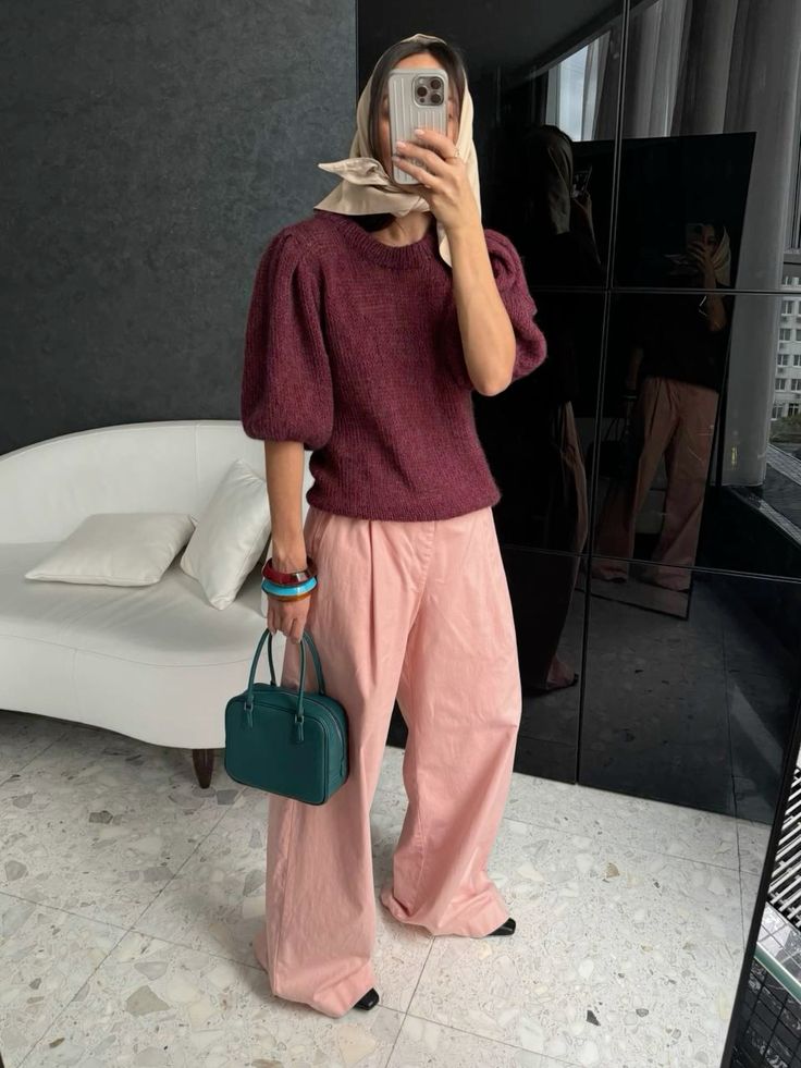 1. Blush Pink & Bordeaux