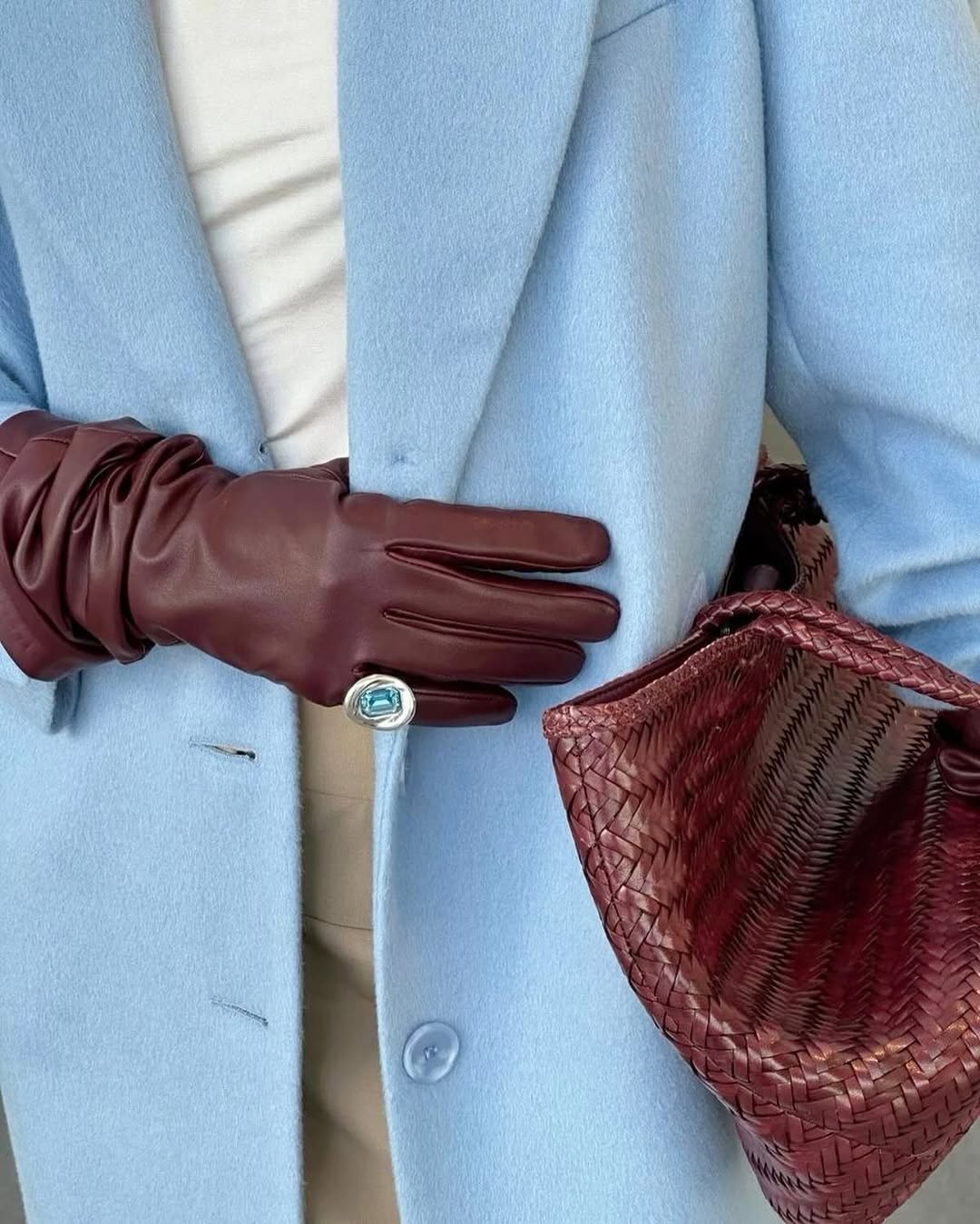 3. Baby Blue & Bordeaux