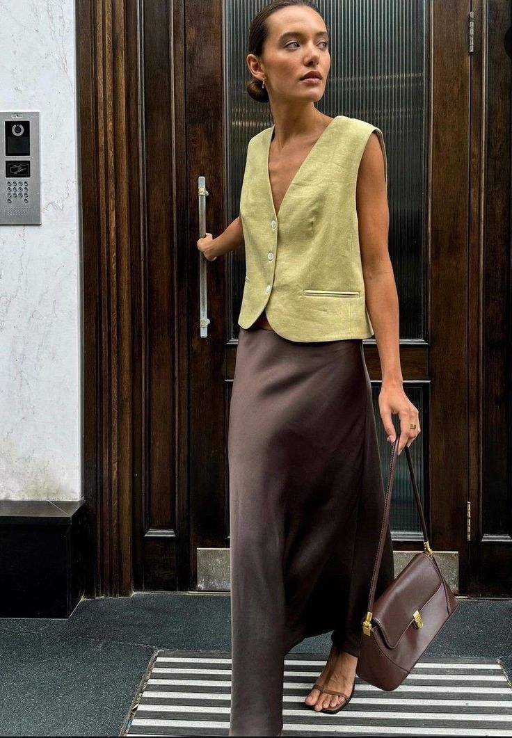4. Chocolate Brown & Lime Green