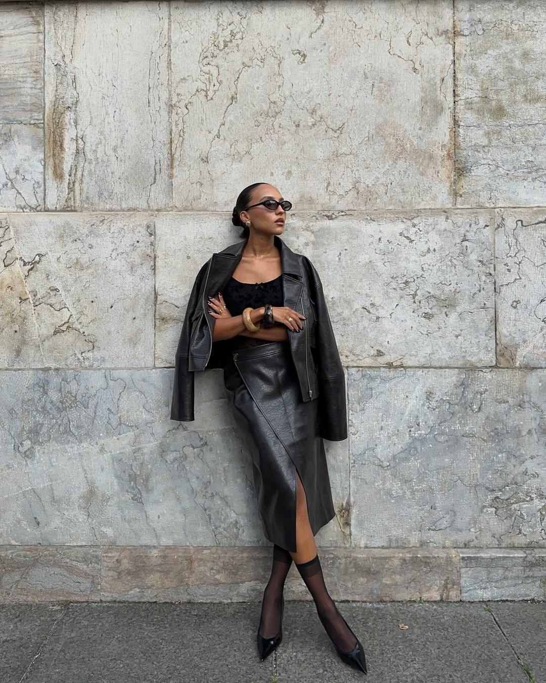 5. Try Leather on Leather