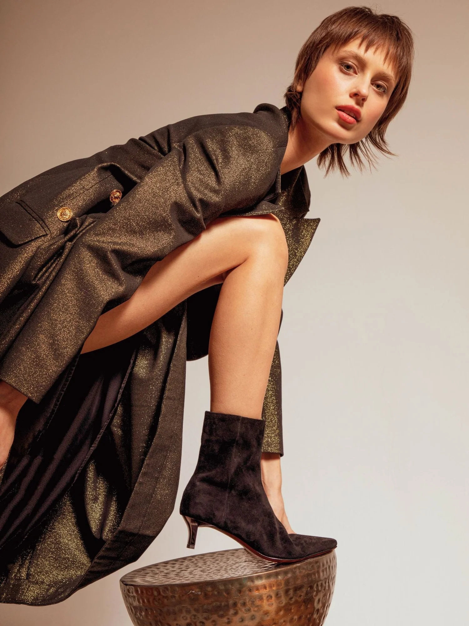 GIANVITO ROSSI - Thurso leather-trimmed biker boots | Plush