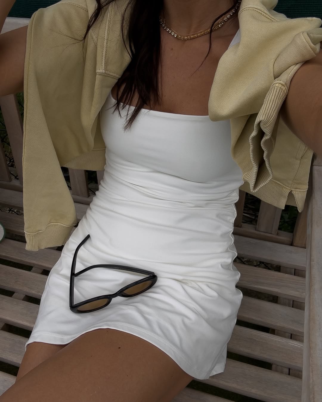 knee length dresses for ladies Oriella Mini Dress - White Xs Tall
