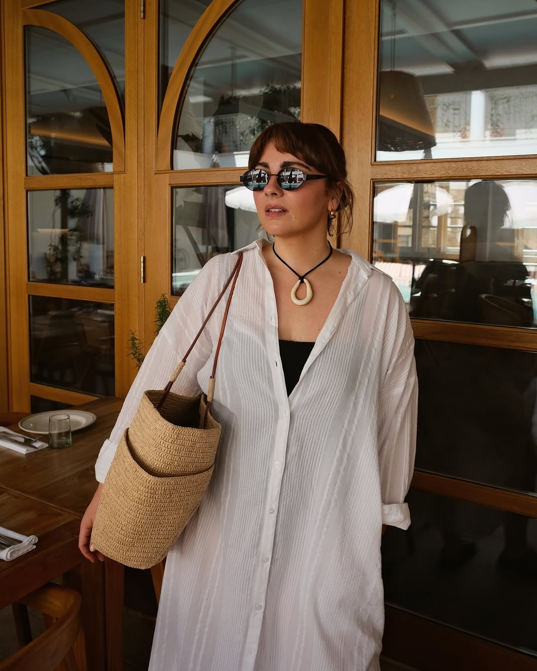 chinese dress ladies Abundance Linen Shirt Dress 6X