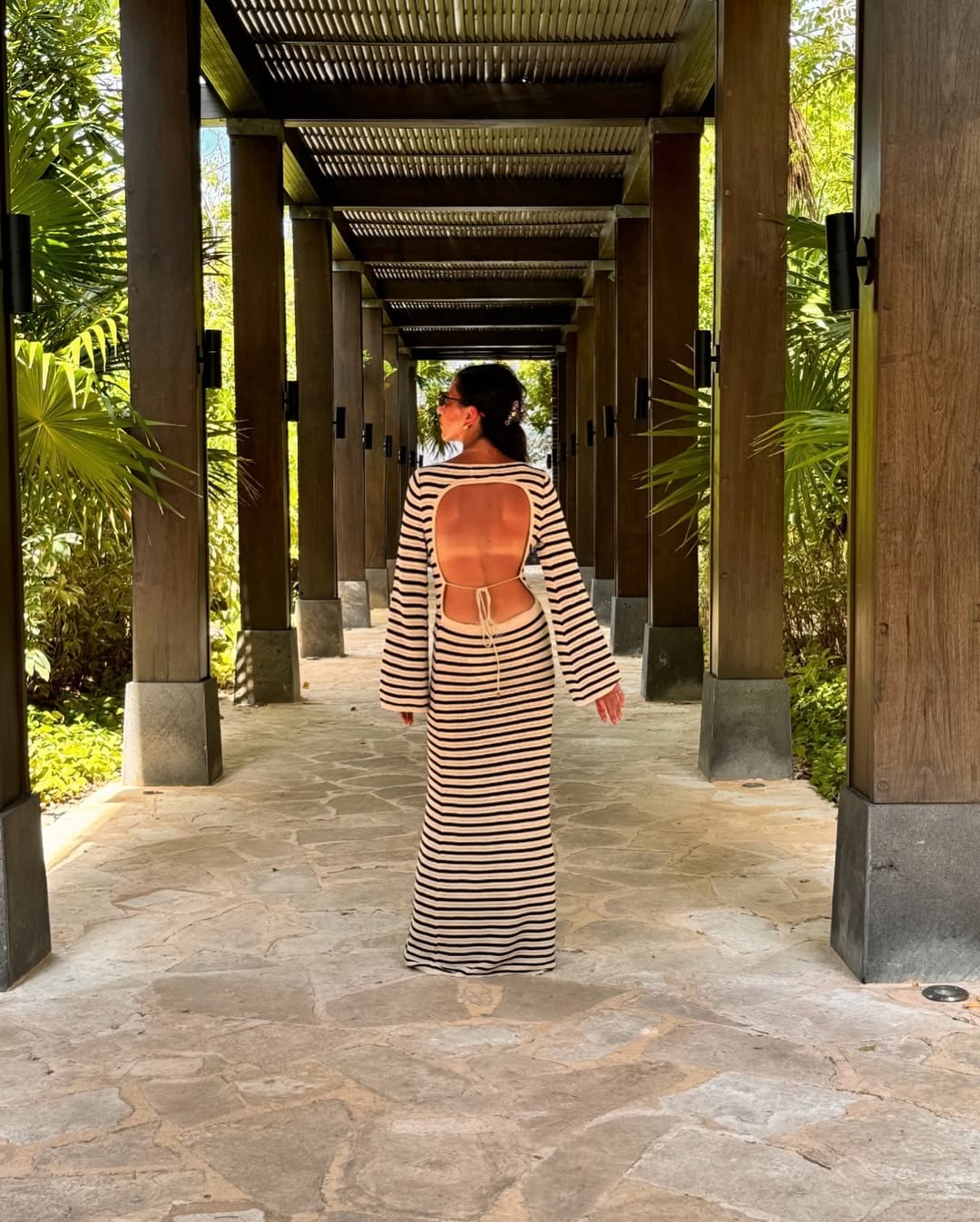 striped silk-blend dress polo ralph lauren brand:polo ralph lauren Ralph Lauren Striped Silk Blend Dress