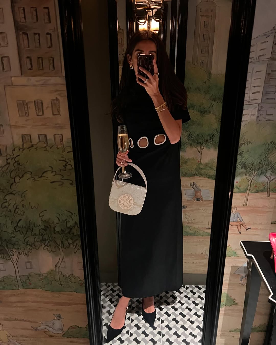 slim fit dress slacks Runaway The Label Vieno Keyhole Fitted Mini Dress | Black | Size S main image 1