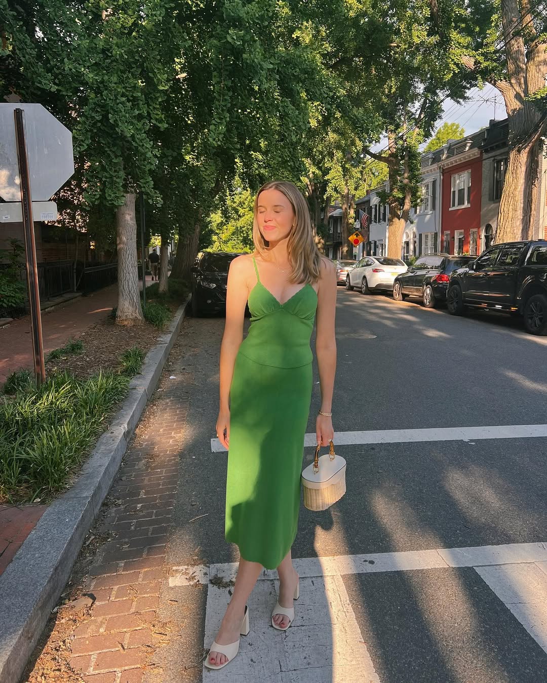 emerald green mid length dress Ladivine CC487 Prom Dress - Mocha-Gold main image 1
