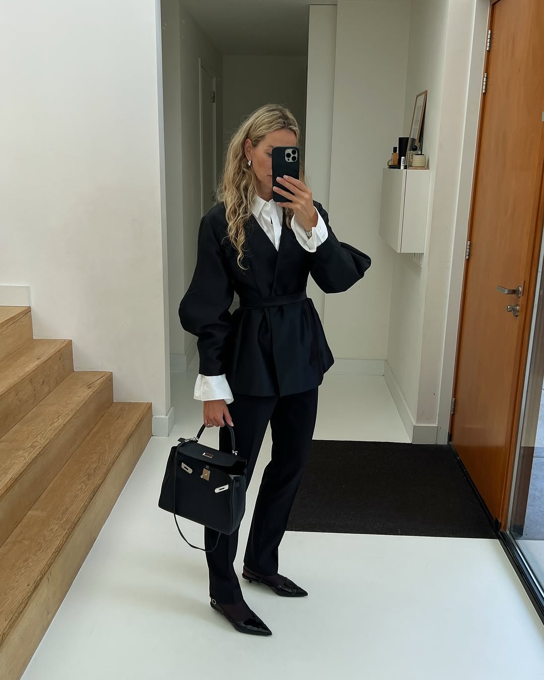 Source Unknown - Belted Cocoon Jacket, Black | Plush