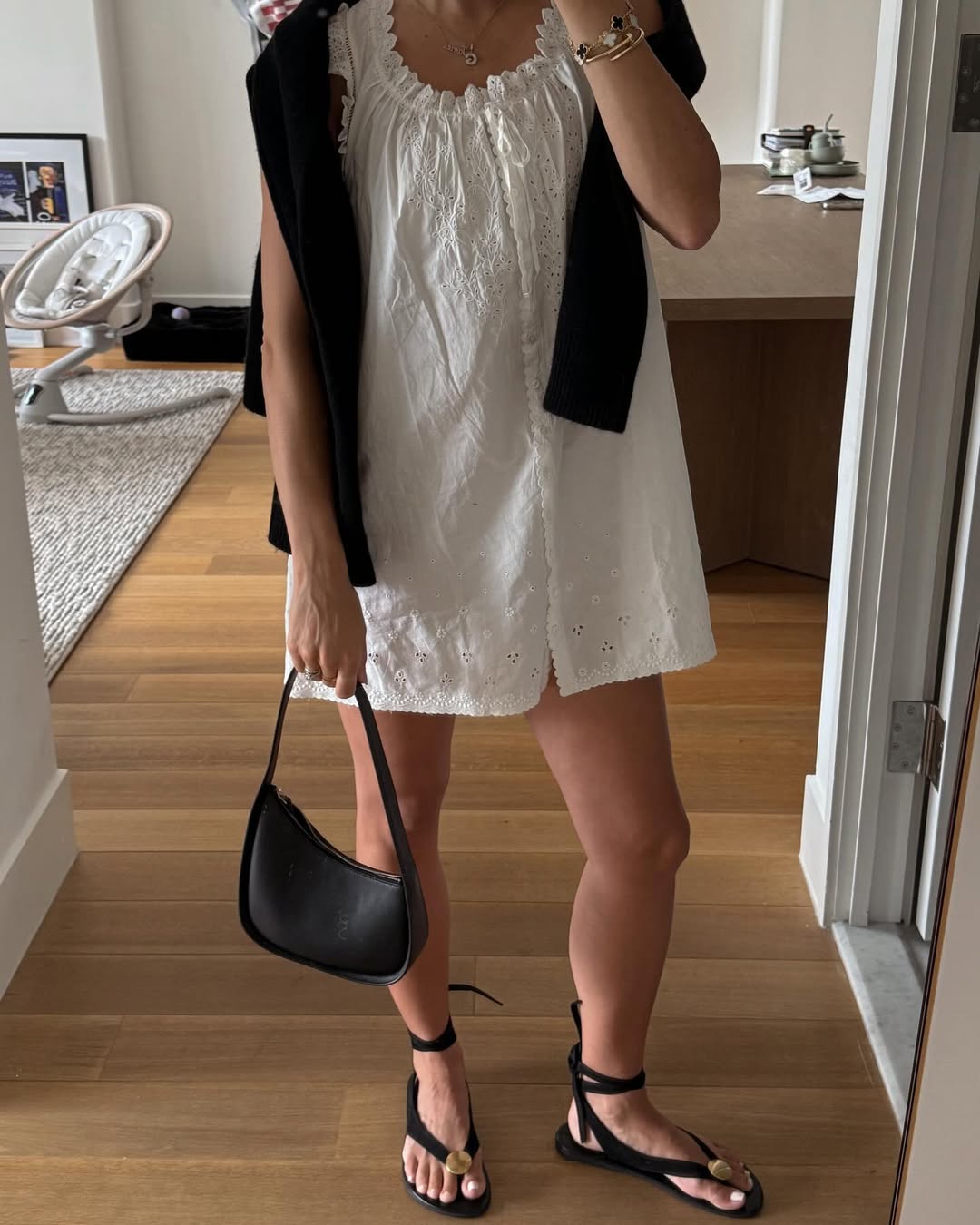 Magda Butrym - Sleeveless Ruched Mini Dress | Plush