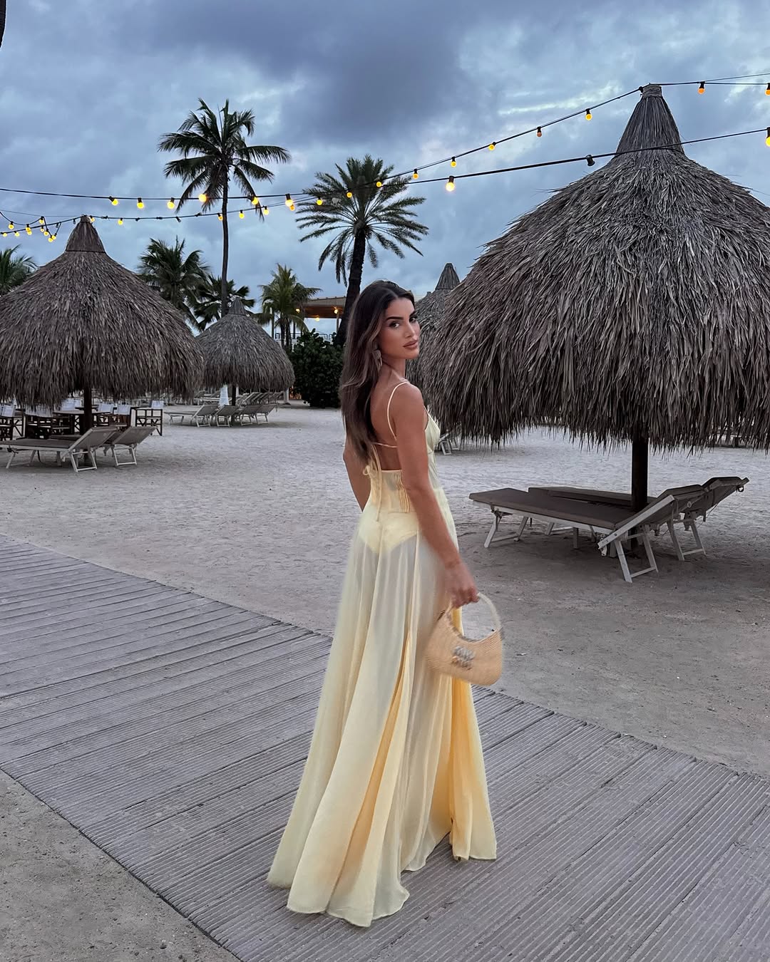 open lace back dress Alexis Sunniva Dress White / M main image 1