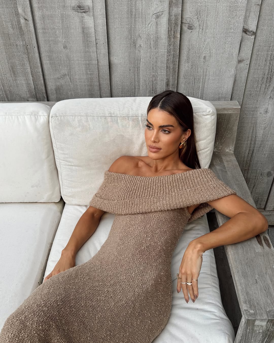 NICHOLAS - Kiandra Sleeveless Turtleneck Midi Dress | Plush