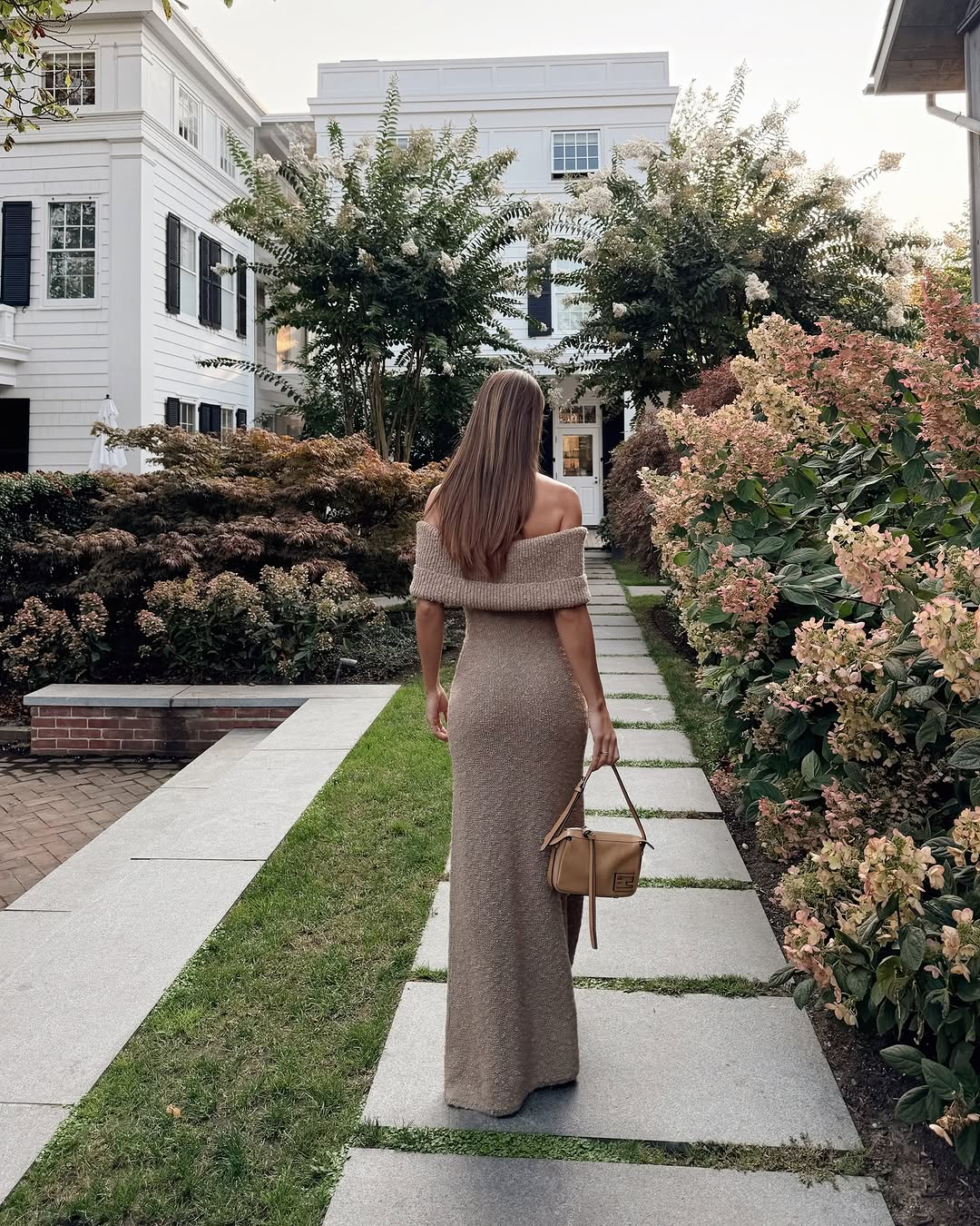 NICHOLAS - Off-the-shoulder metallic ribbed-knit maxi dress | Plush