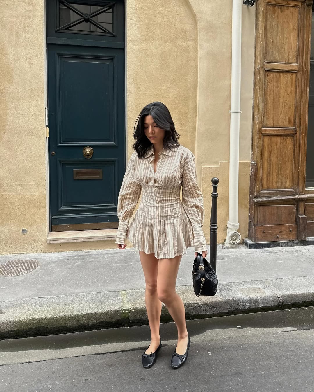 HELSAヘルサ　ストライプポプリンシャツドレス HELSAヘルサ ストライプポプリンシャツドレス