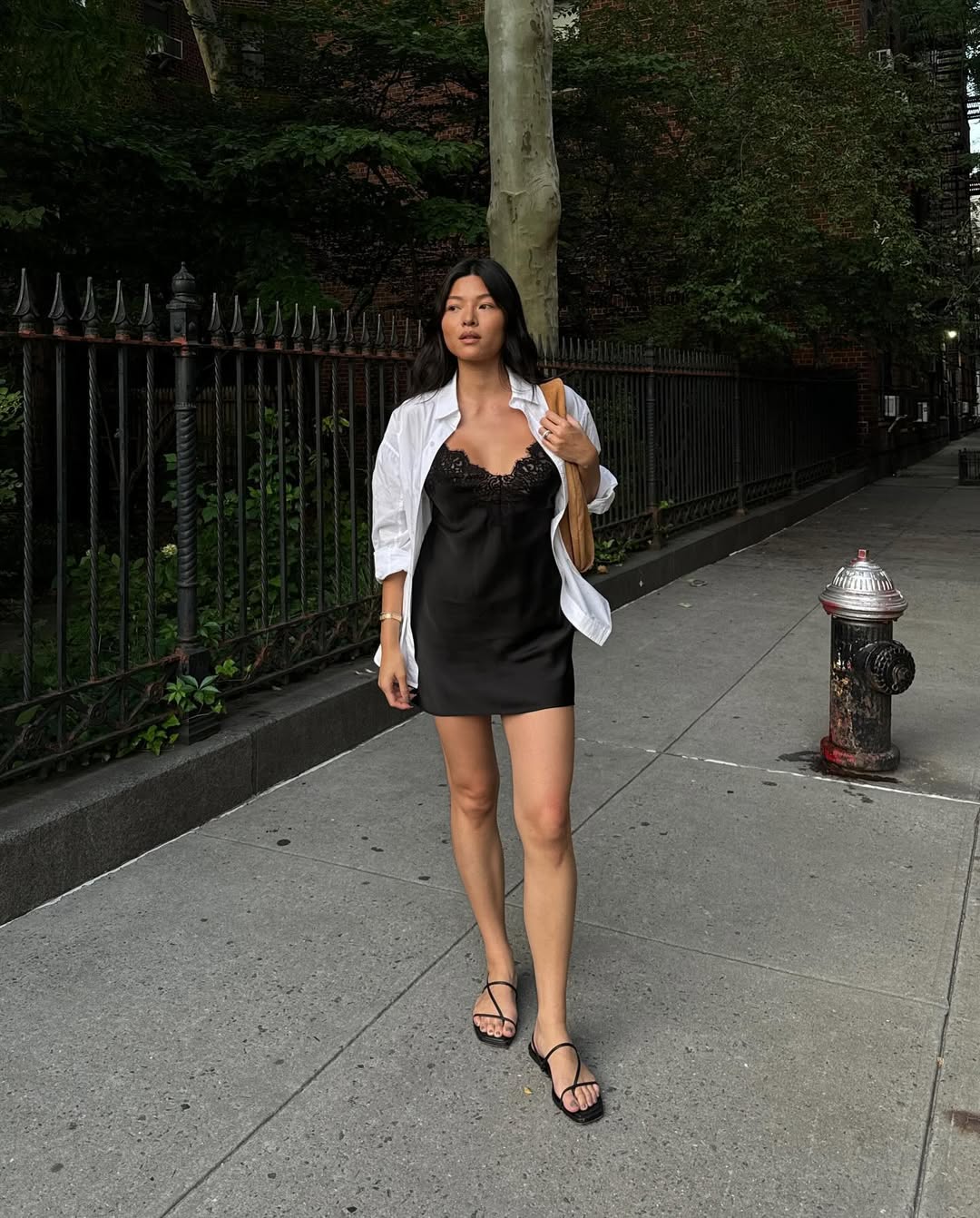 Saint Laurent - Lace-trimmed silk satin slip dress | Plush