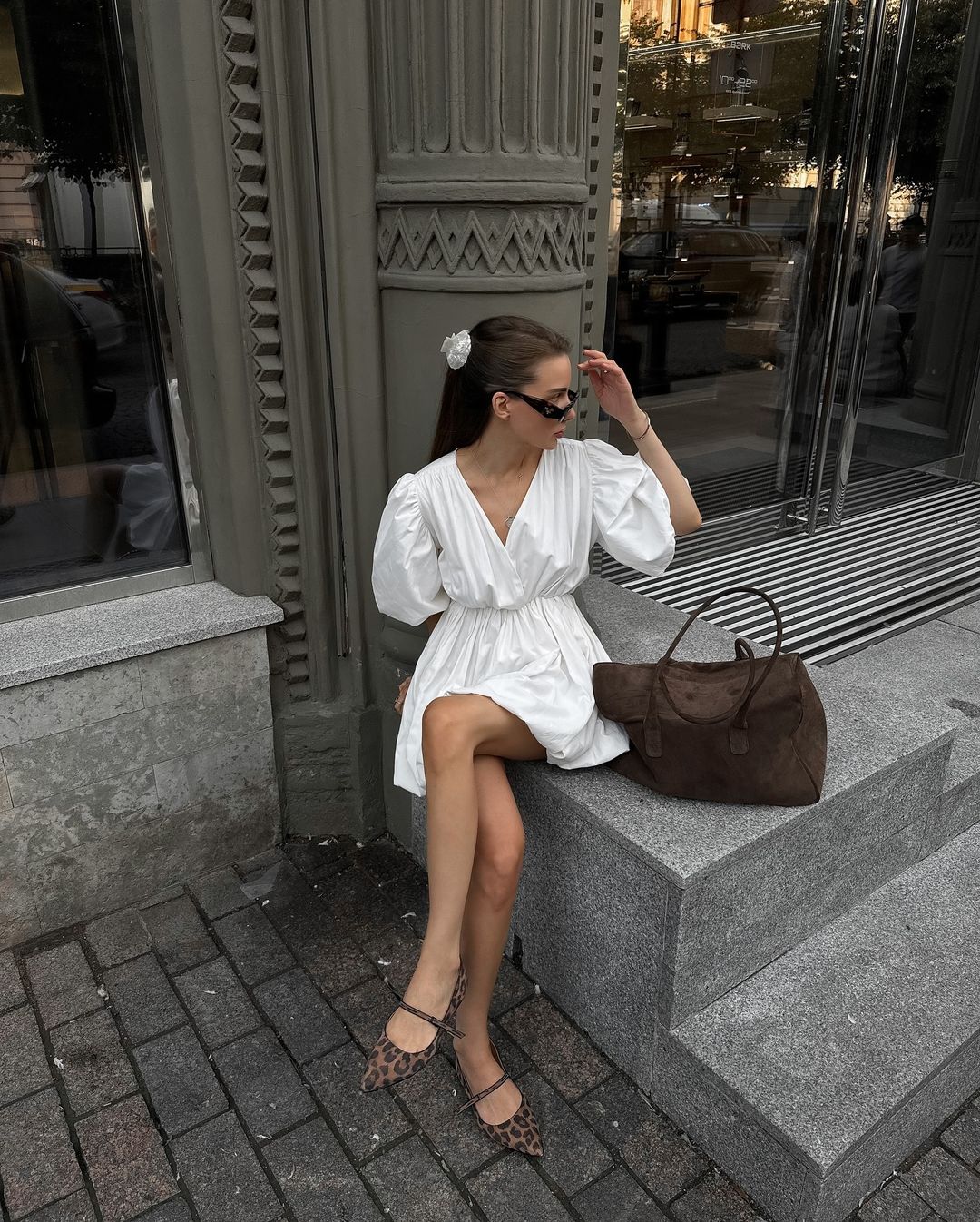 aje escapist mini dress Aje Escapist Mini Dress in Ivory