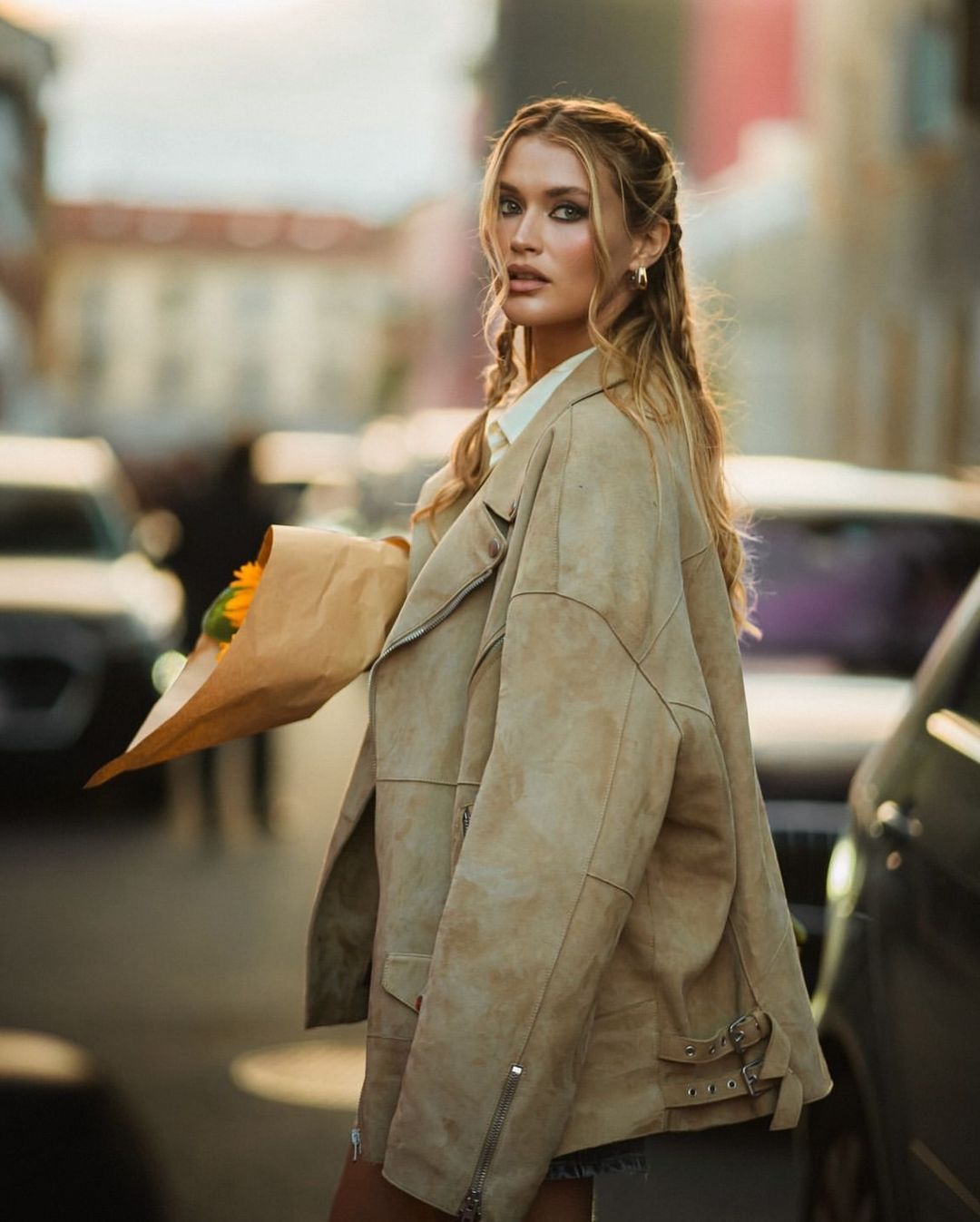 Brunello Cucinelli - Leather-trimmed shearling jacket | Plush