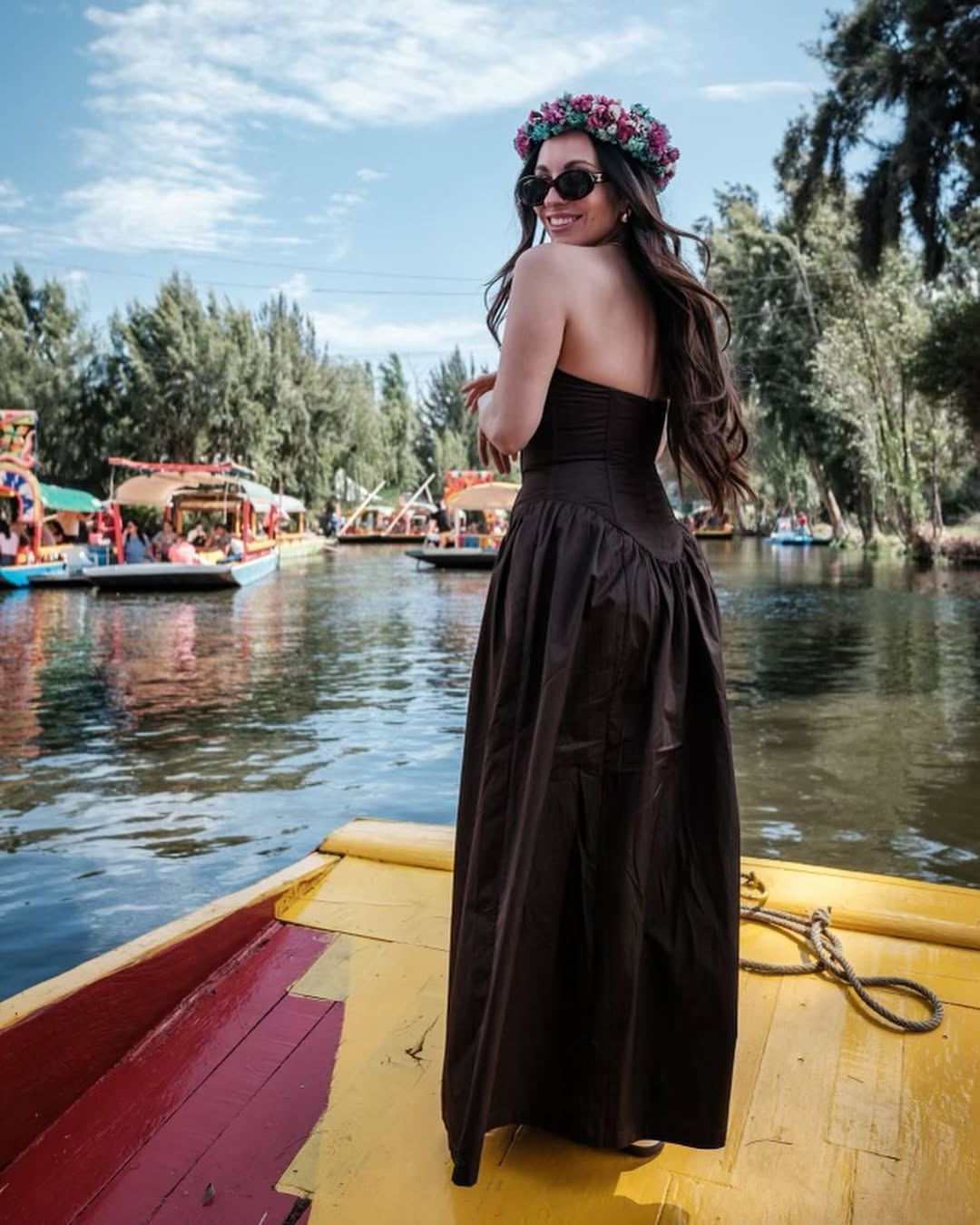 corset maxi dress with slit Faviana Fitted Corset Satin Long Dress 11216