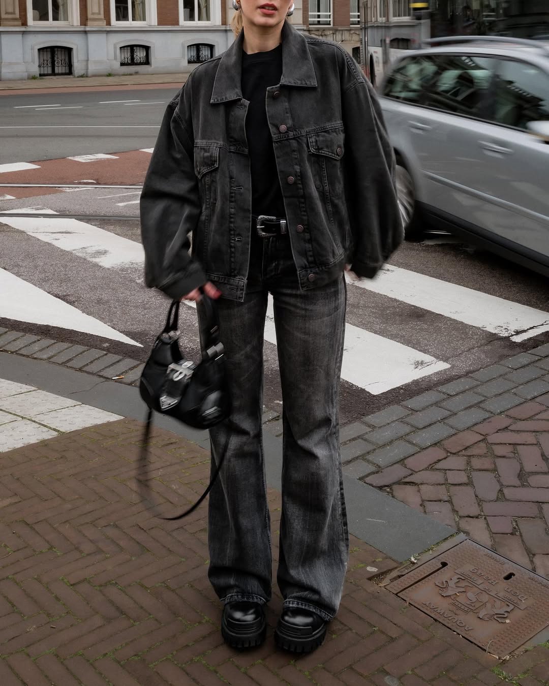 Ross Leather Jacket Outfit Women's Retro Leather Reefer Jacket