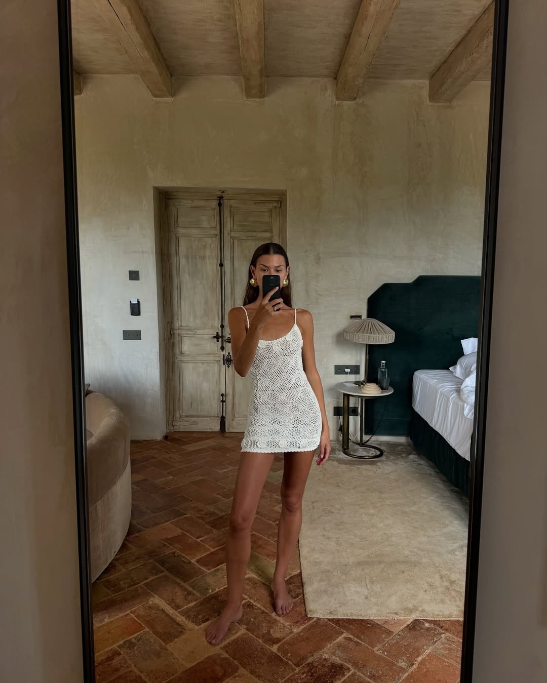 GUIZIO - Crochet Halter Mini Dress | Plush