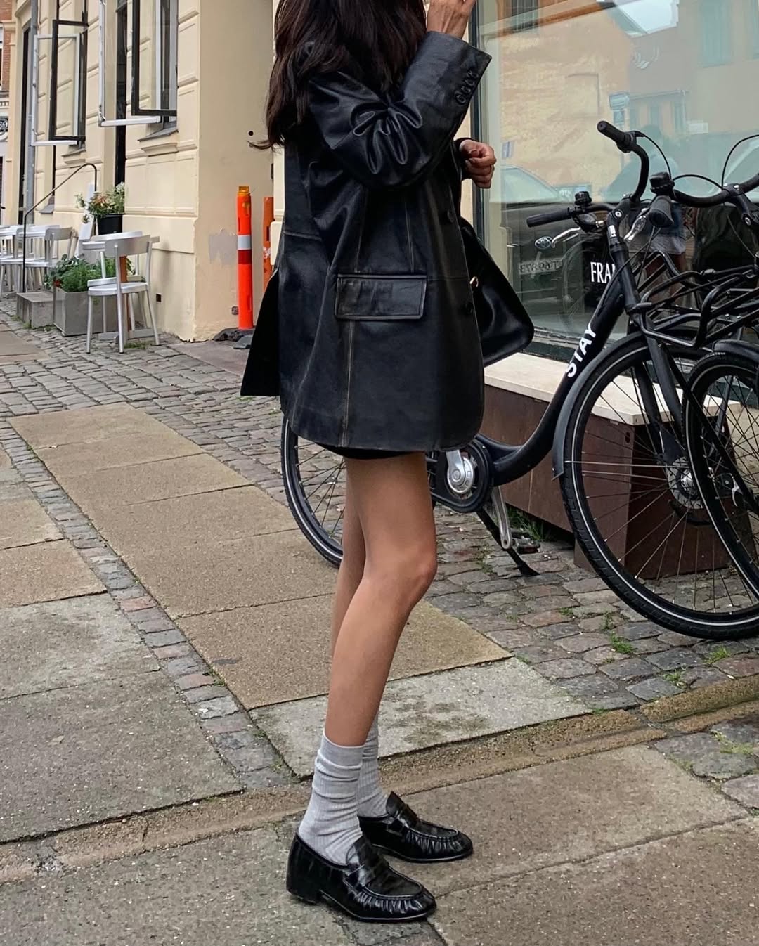 Outfit Ideas Leather Jacket And Loafers Winter Leather Jacket