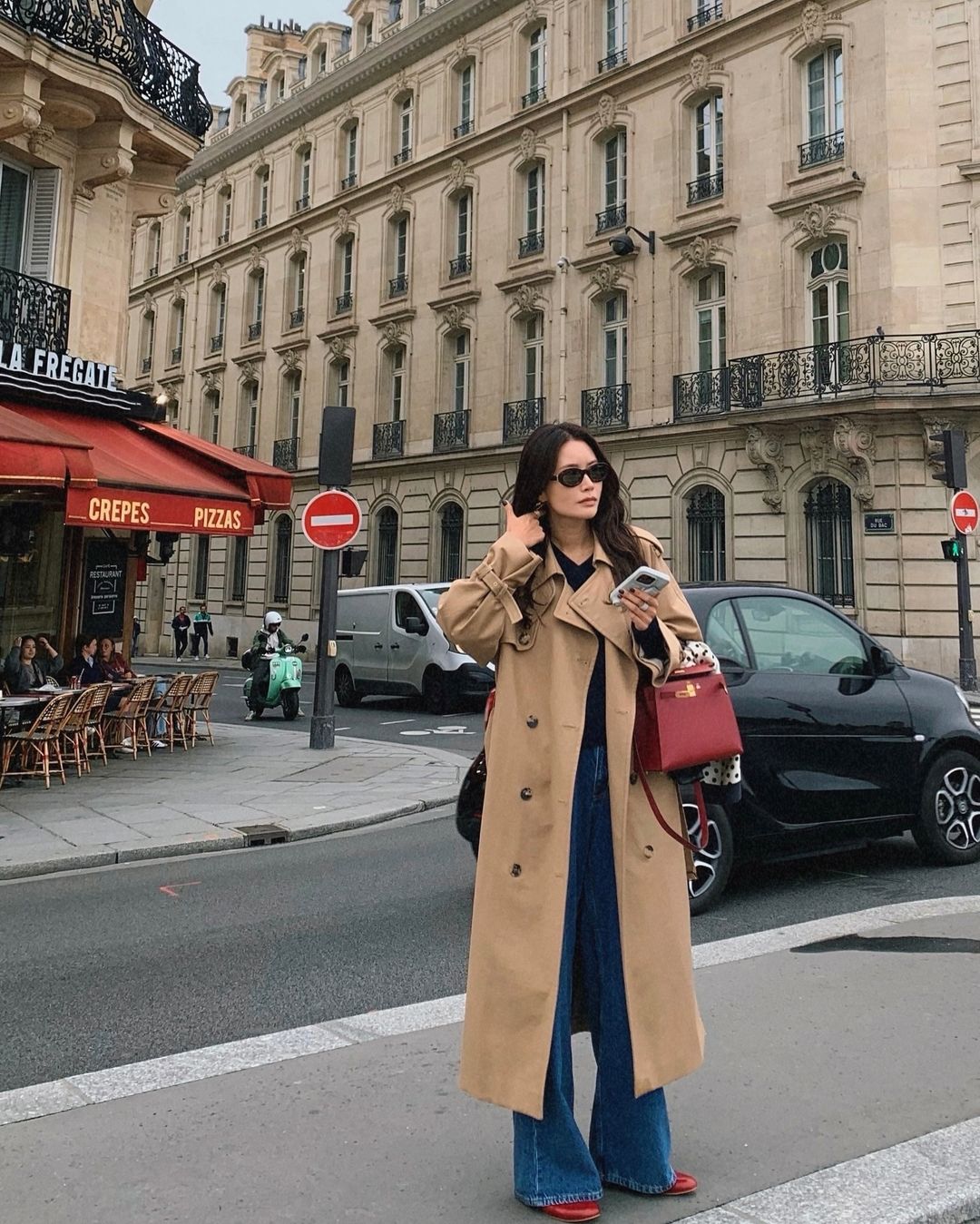 Theory - Double-breasted wool and cashmere-blend felt trench coat