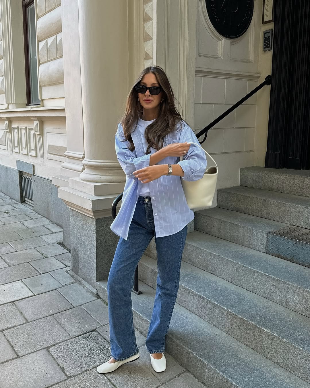 HELSAヘルサ　ストライプポプリンシャツドレス HELSAヘルサ ストライプポプリンシャツドレス