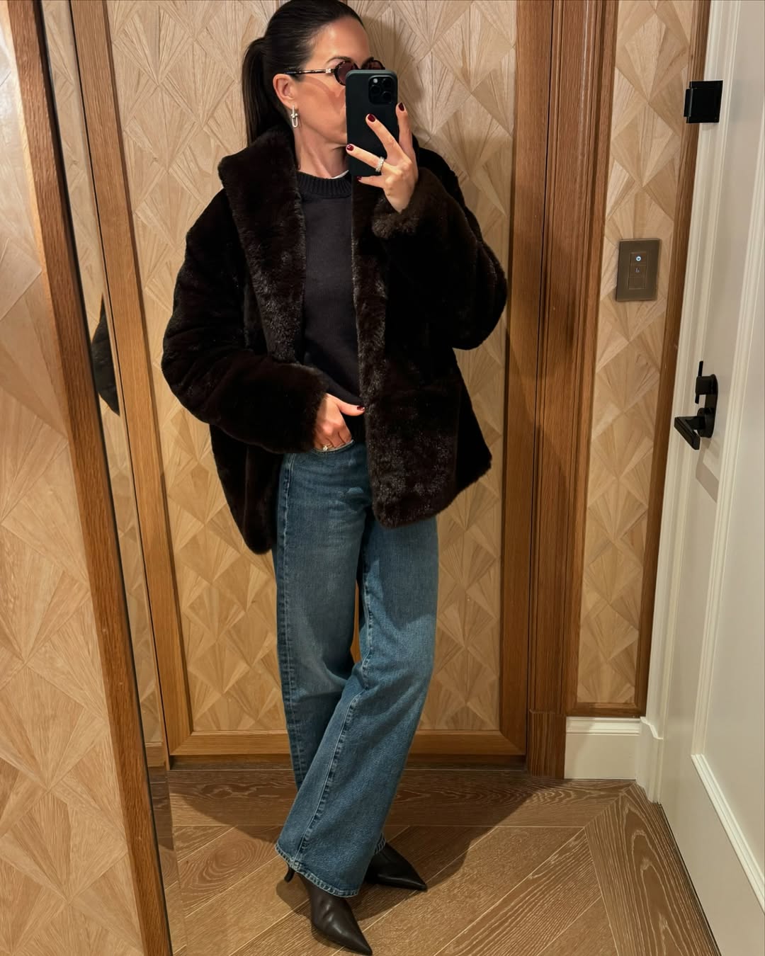 SIMKHAI - Kimia Sherpa Tie Waist Jacket | Plush