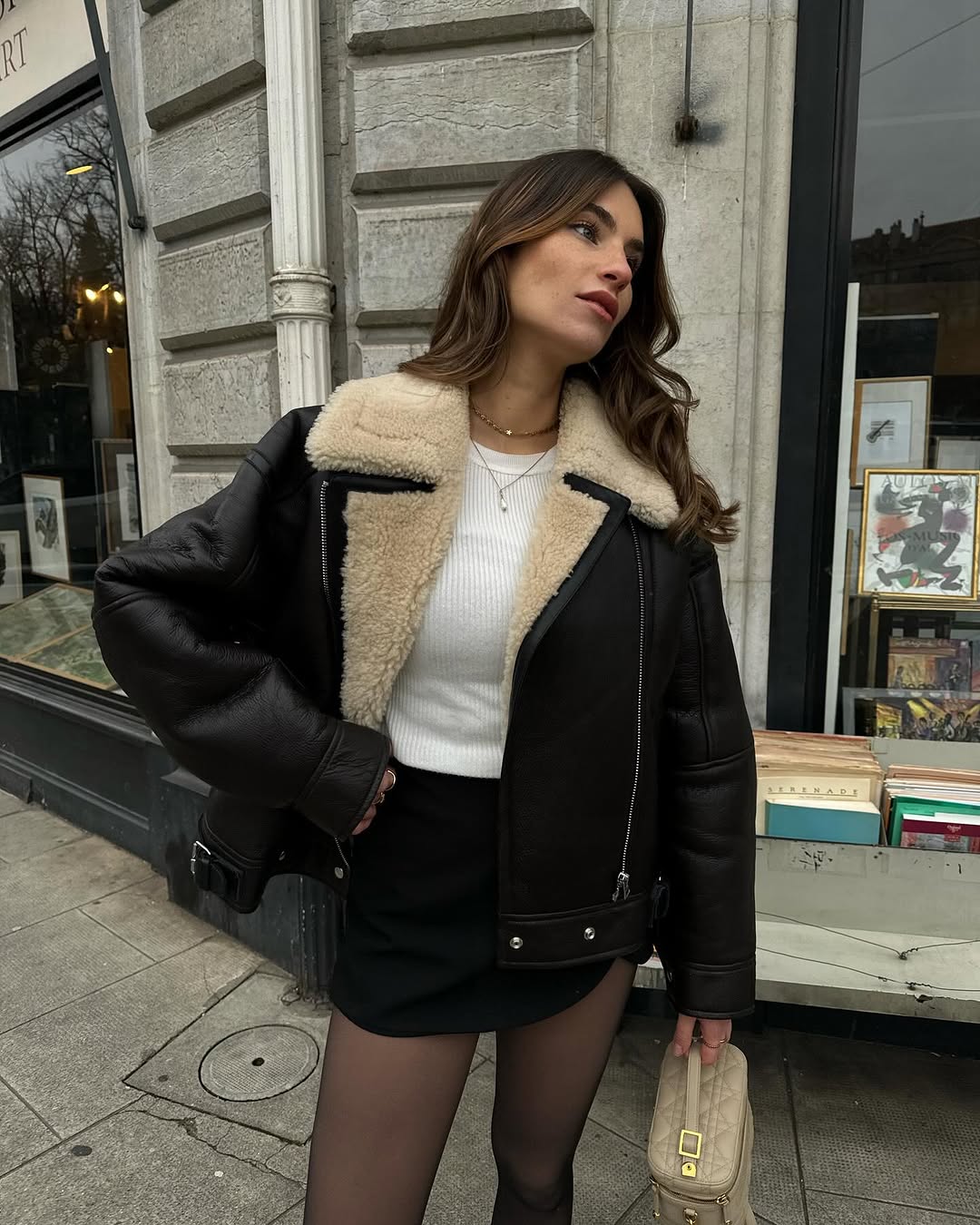 Jw Anderson - Aviator Leather Jacket | Plush