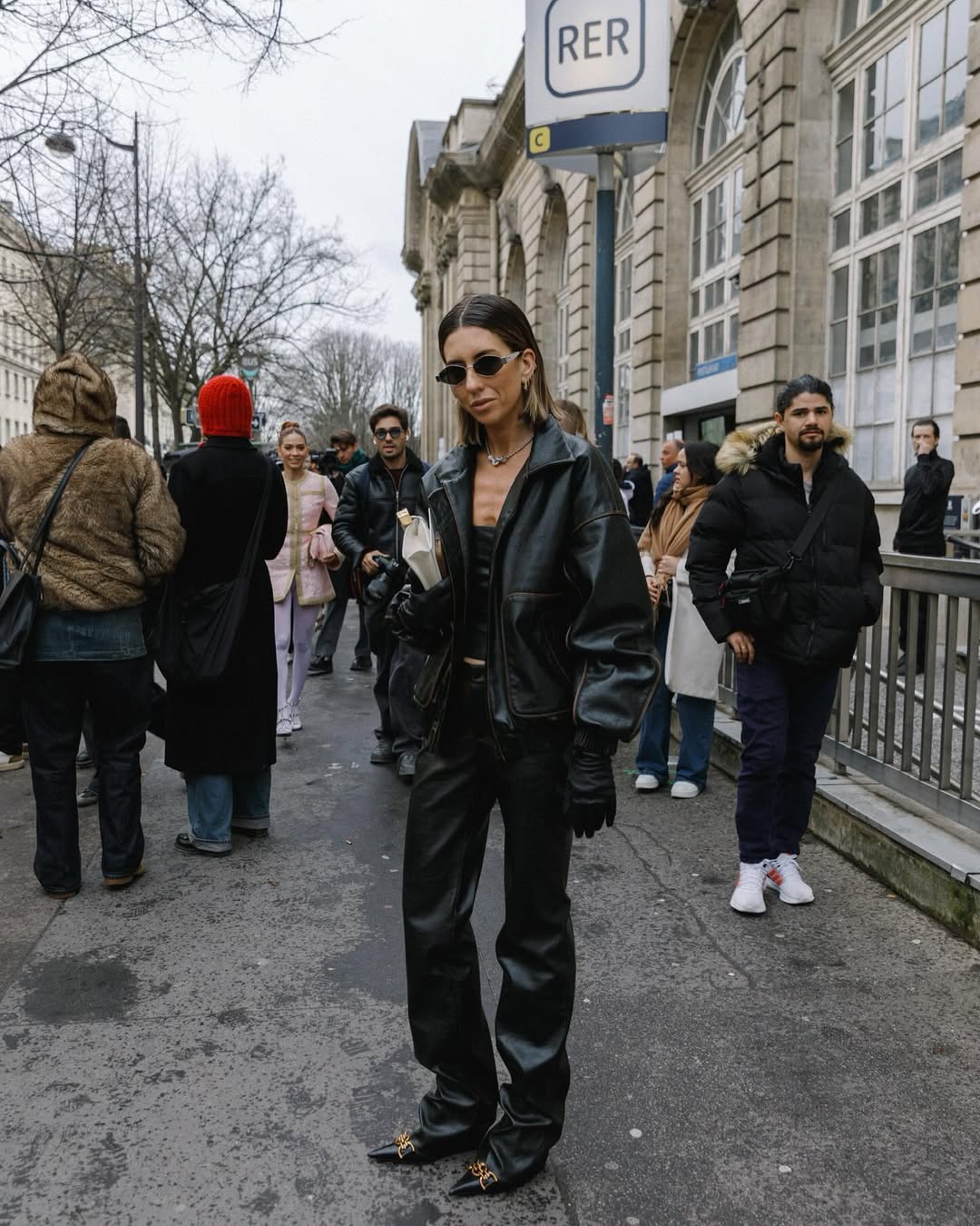 Acne Studios - Lemmy Crop Leather Jacket | Plush