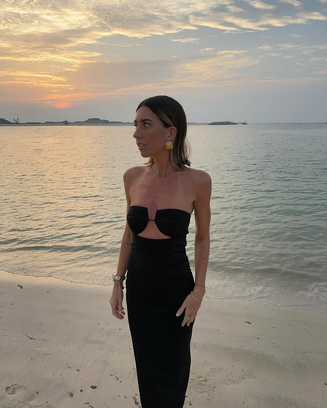 mini black strap dress Bec + Bridge Clementine Twist Dress main image 0