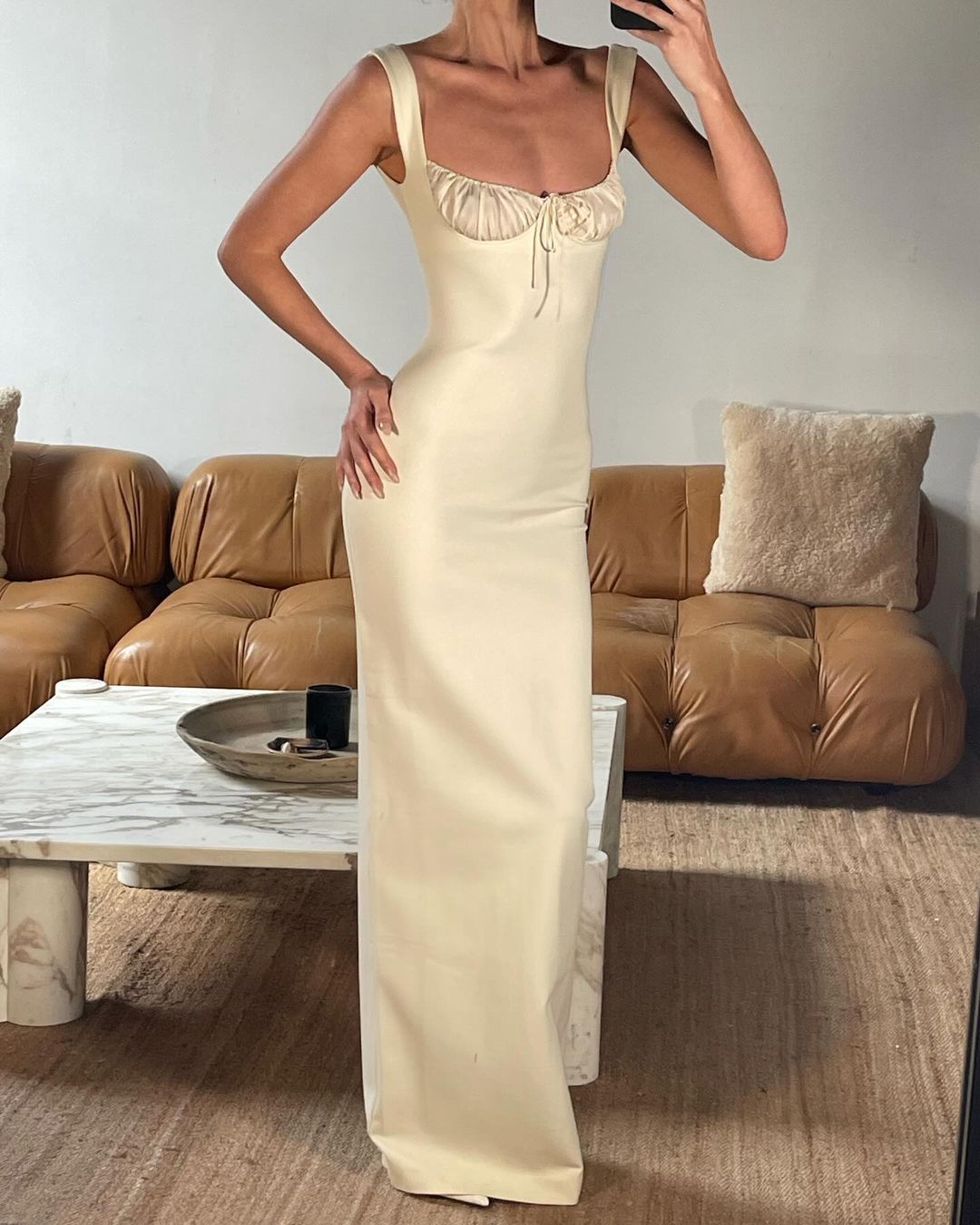 Zimmermann - Natura Ruched Midi Dress | Plush