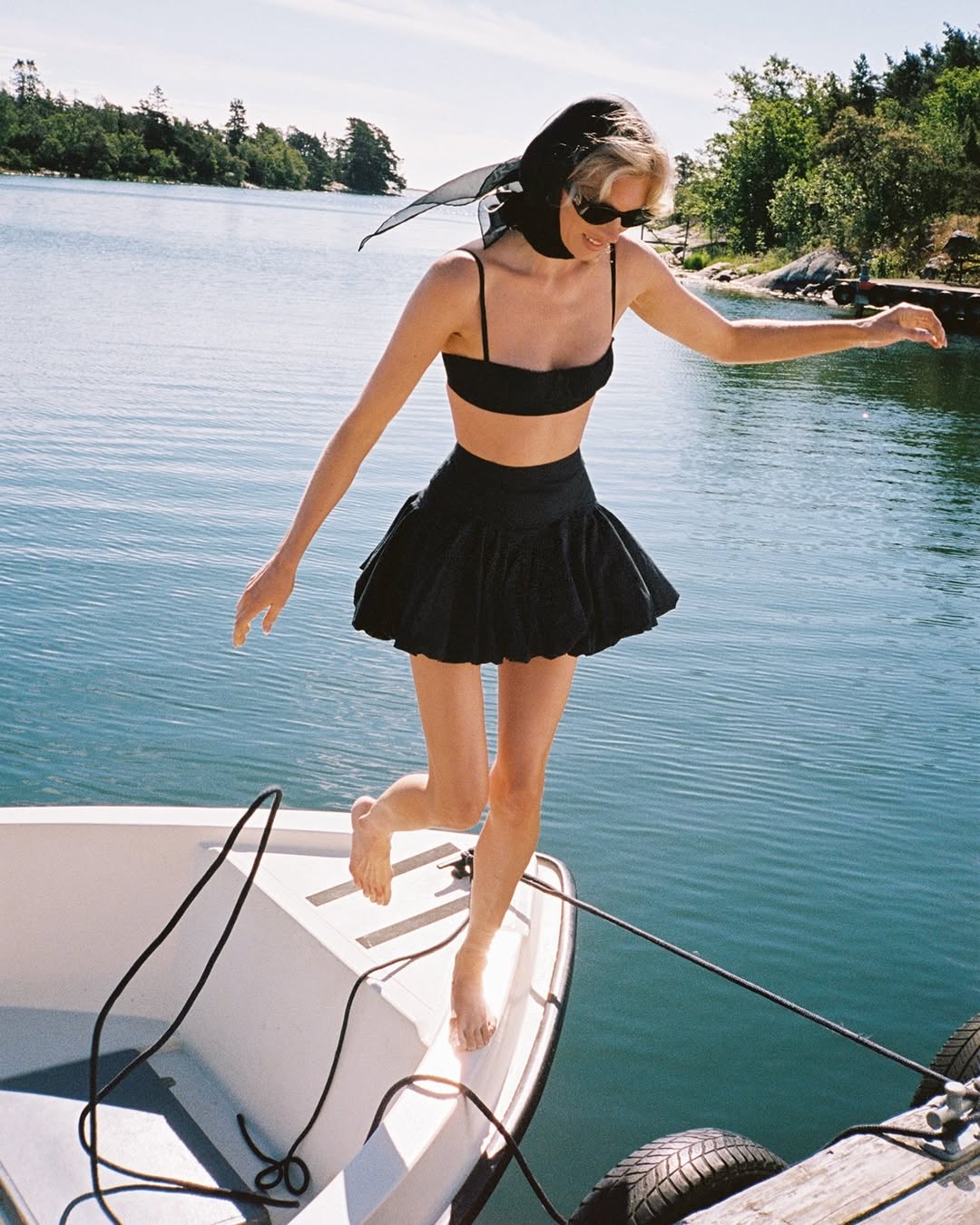 Helsa - Poplin Bubble Skirt | Plush
