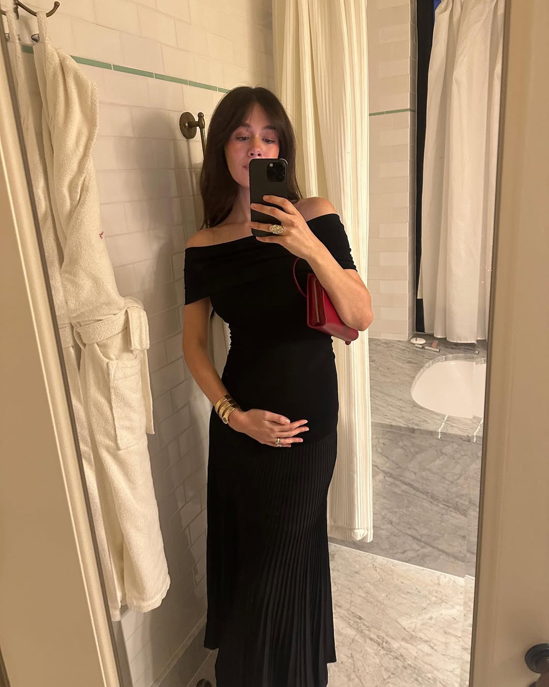 knee length dresses for ladies APOLLINE MAXI DRESS - BLACK main image 0