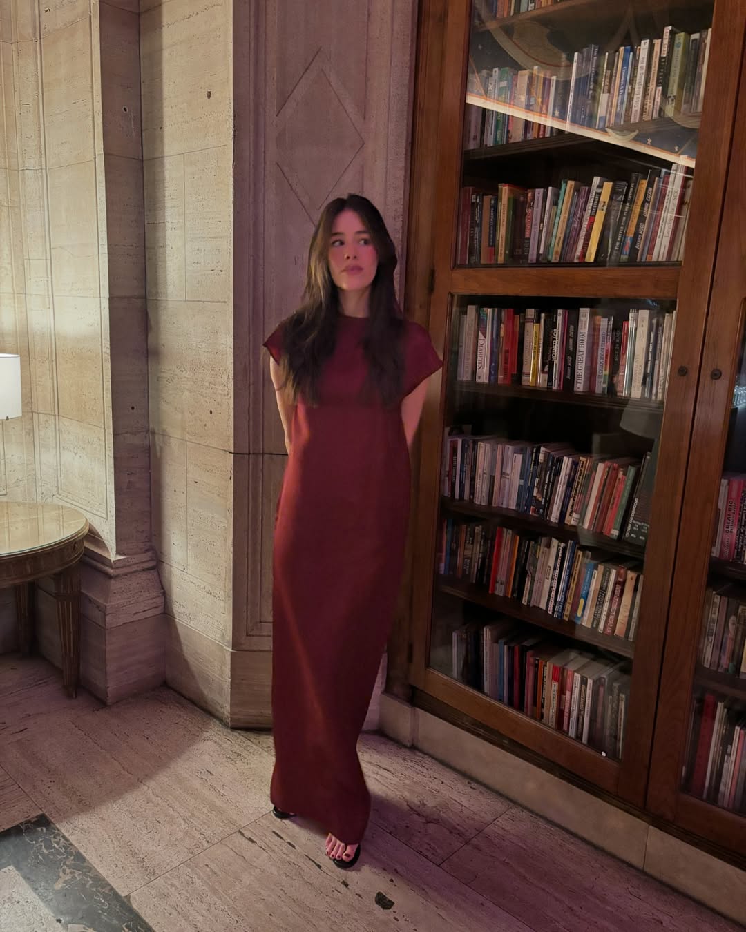 knee length dresses for ladies Buy Ainsley Midi Dress - Burgundy main image 0