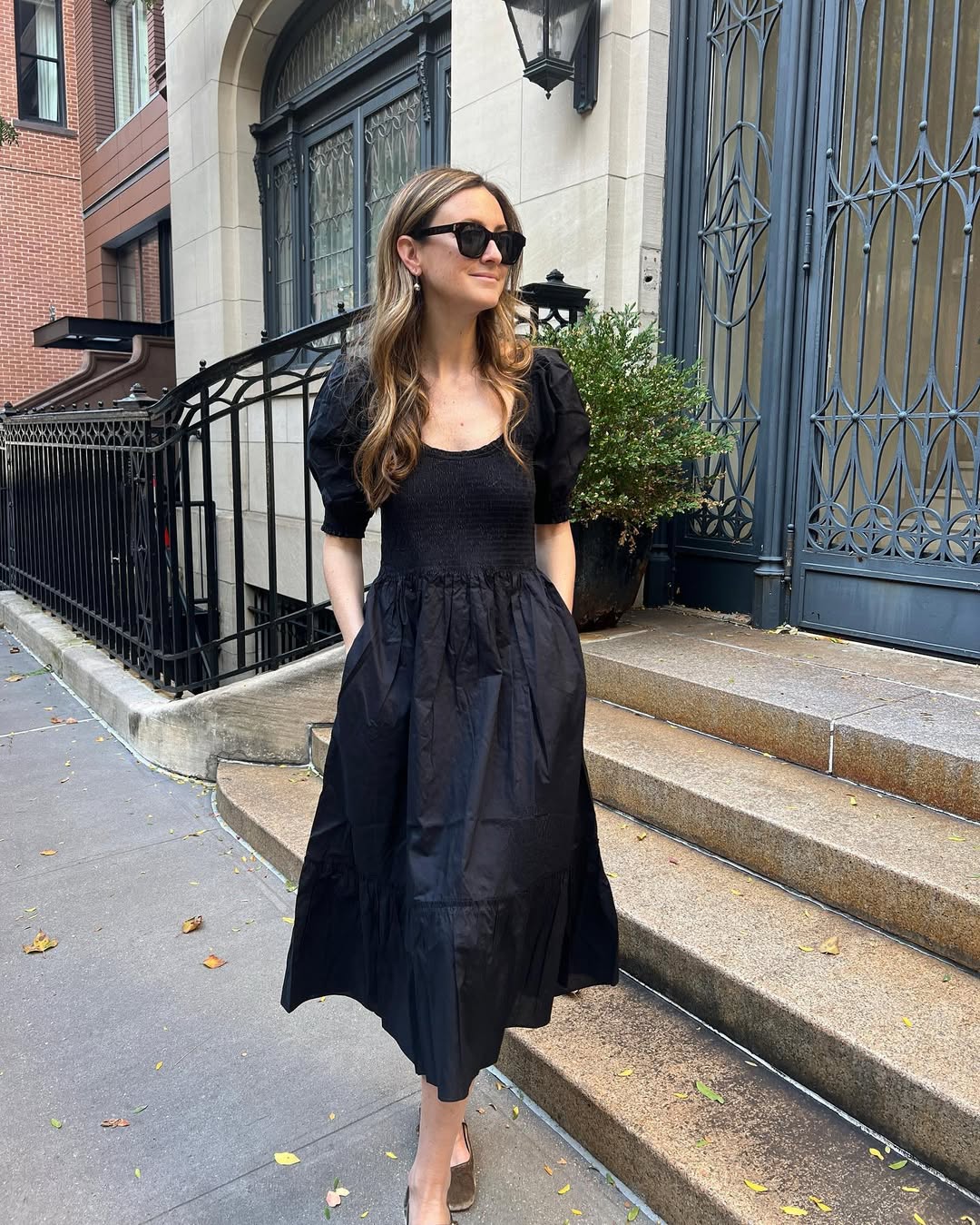 GANNI - Cotton-poplin midi dress | Plush