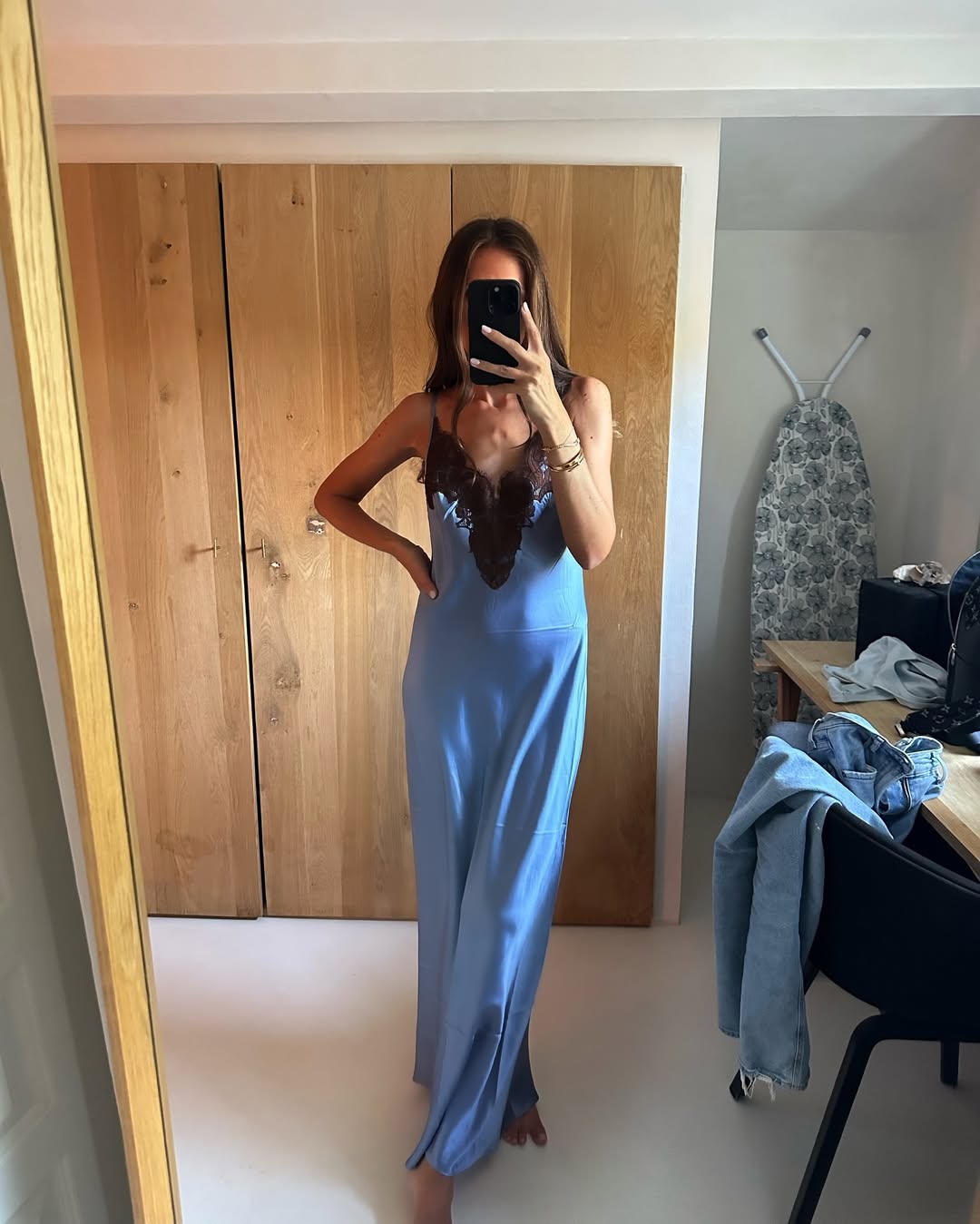 Bec + Bridge - FRIDA HALTER DRESS - MID BLUE | Plush