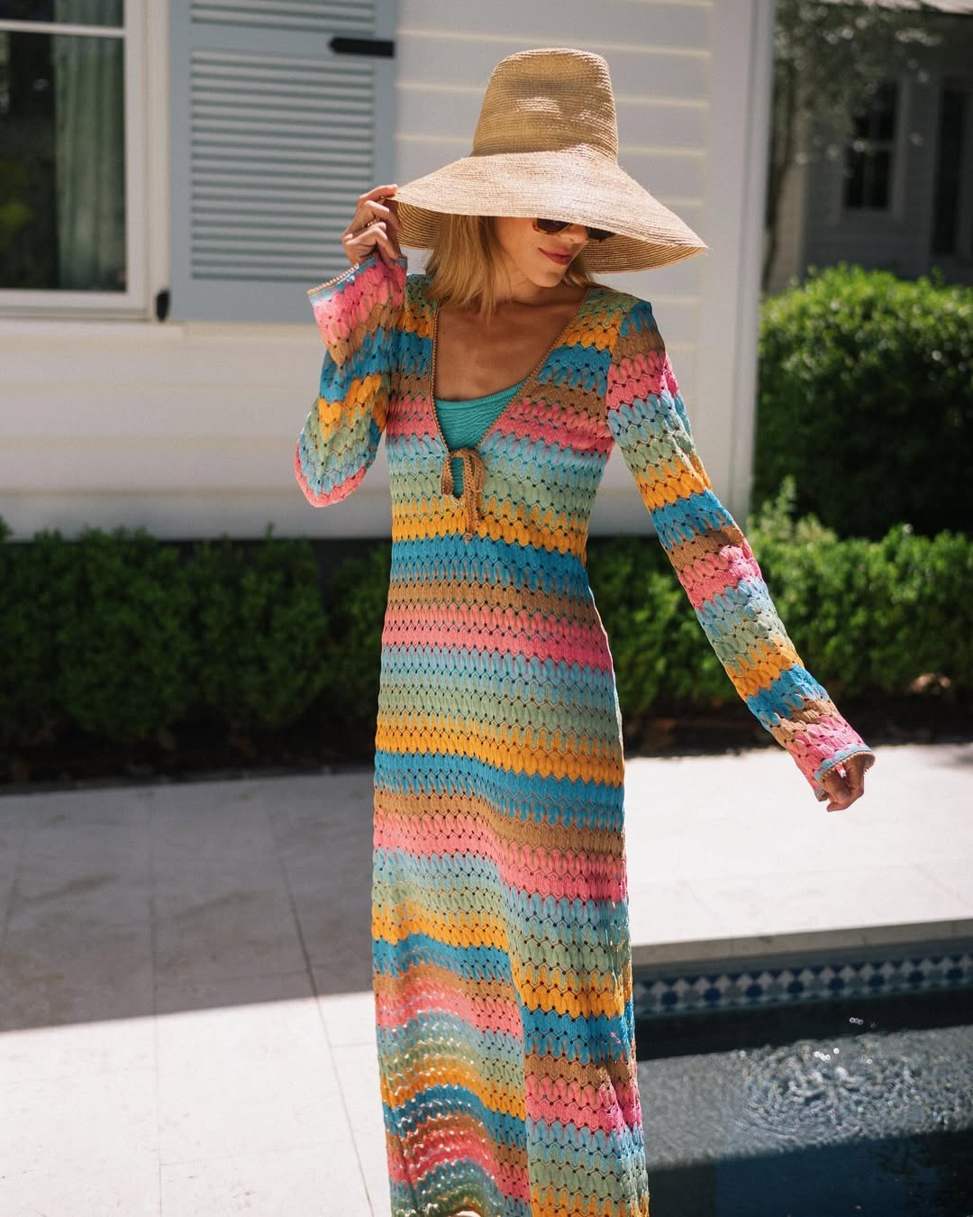 white christmas dresses M Missoni Crochet Knit Mini Dress main image 0