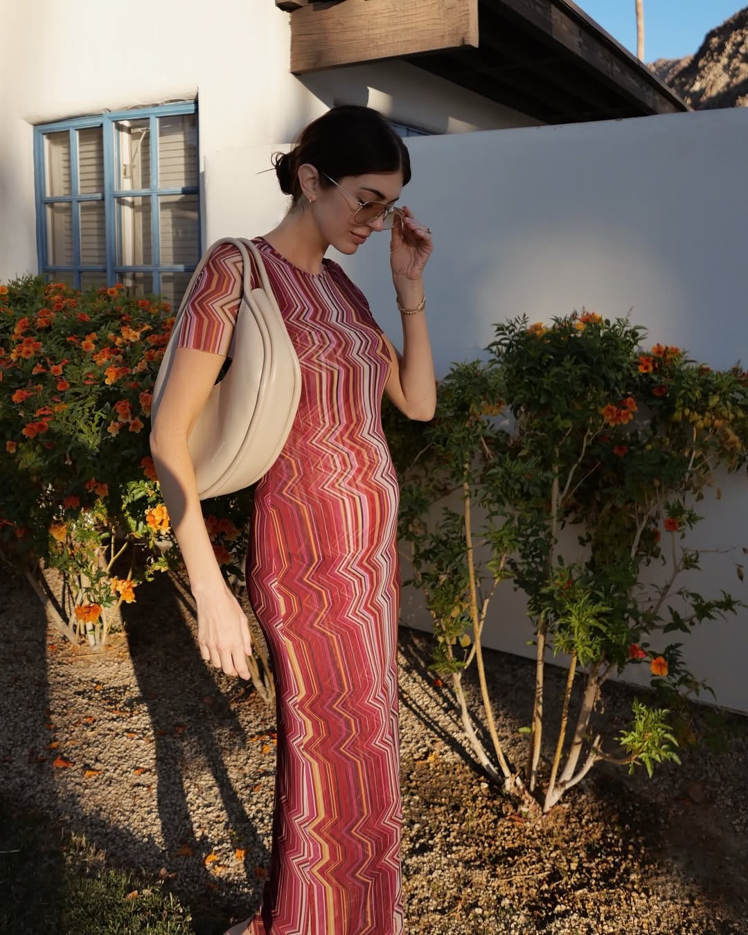 marrakesh gathered bust maxi dress MARRAKSHI LIFE - Striped gathered cotton maxi dress