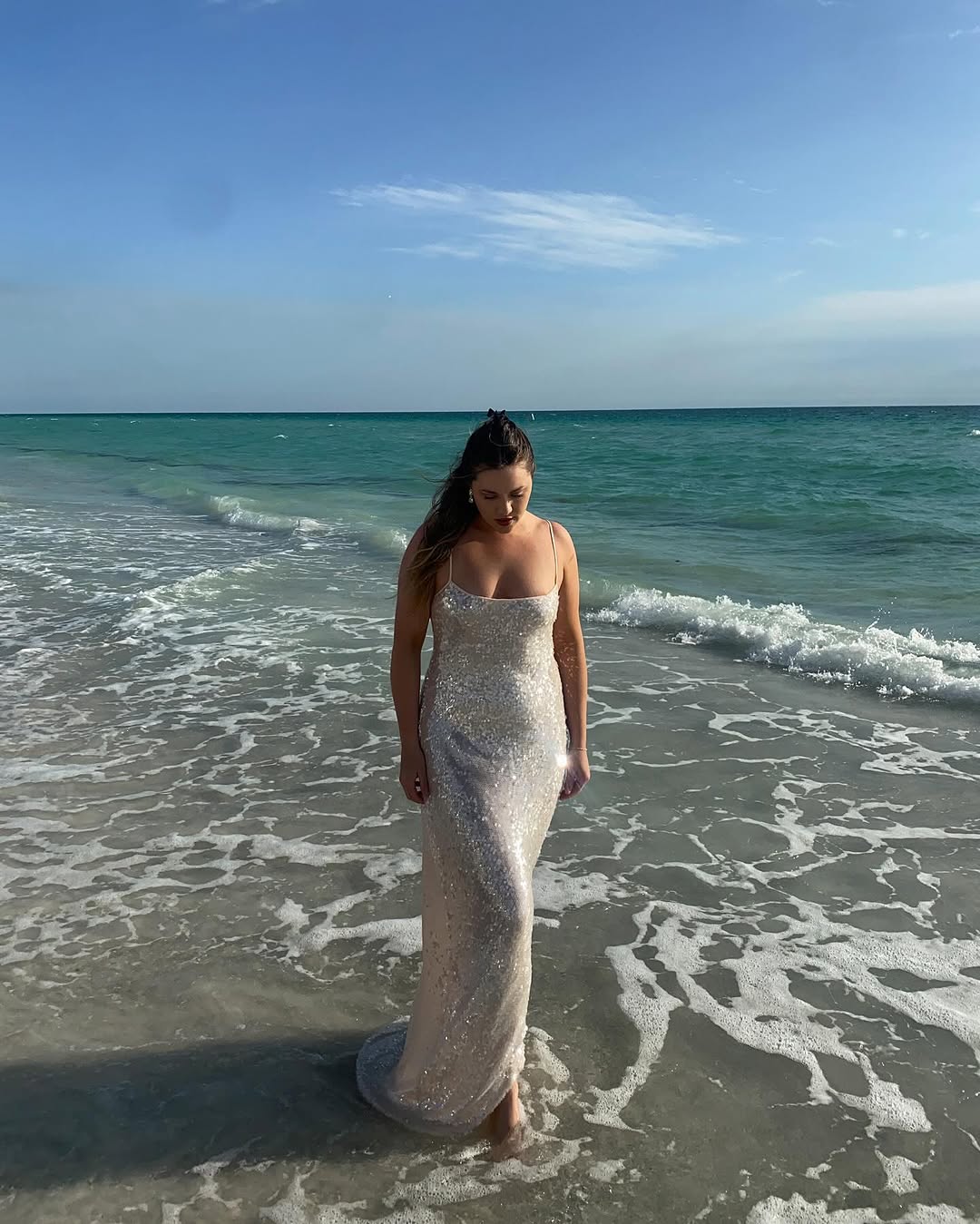 jasmyn hot fix maxi dress New with tags @meshki jasmyn hot fix maxi dress with mesh back in nude available for SALE in size XS (fit XS-S) Sale price: 4,300 mxn Retail price: 4,700 mxn