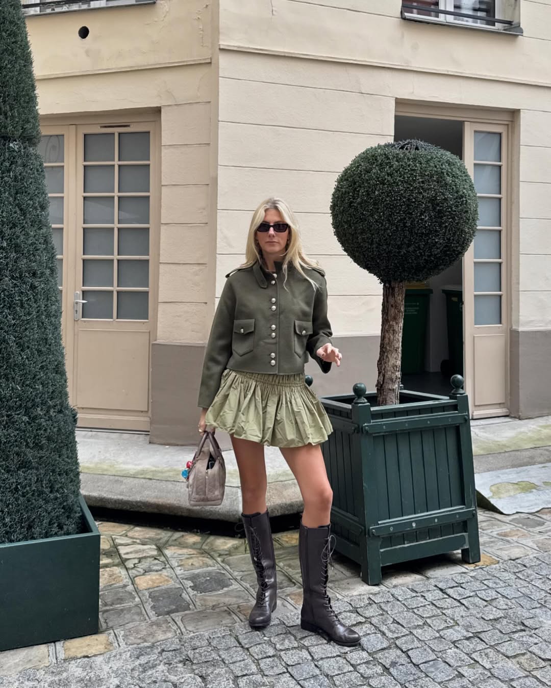 Miu Miu - Drawstring Mini Skirt | Plush