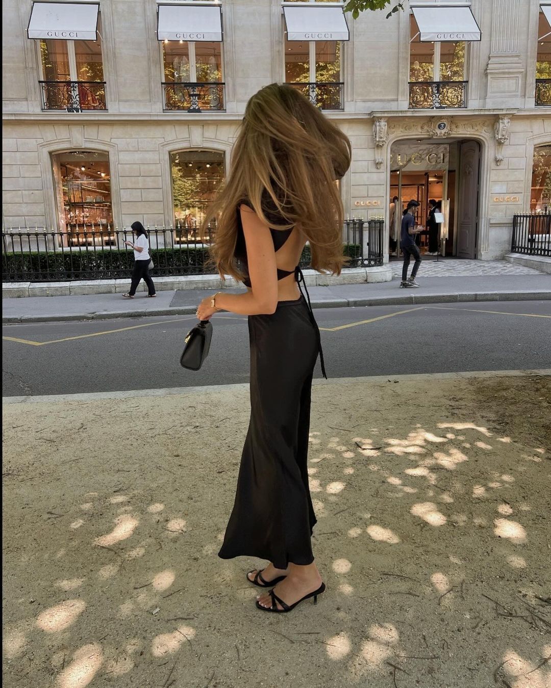 ANINE BING - Aden silk-blend charmeuse wide-leg pants | Plush