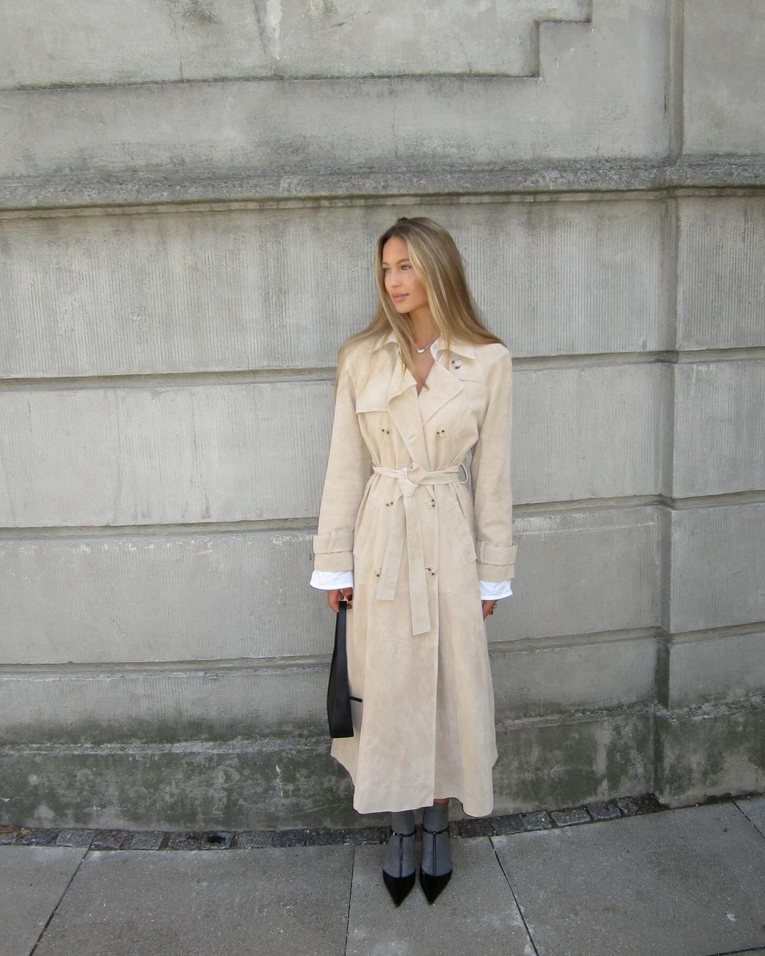 Theory - Double-breasted wool and cashmere-blend felt trench coat