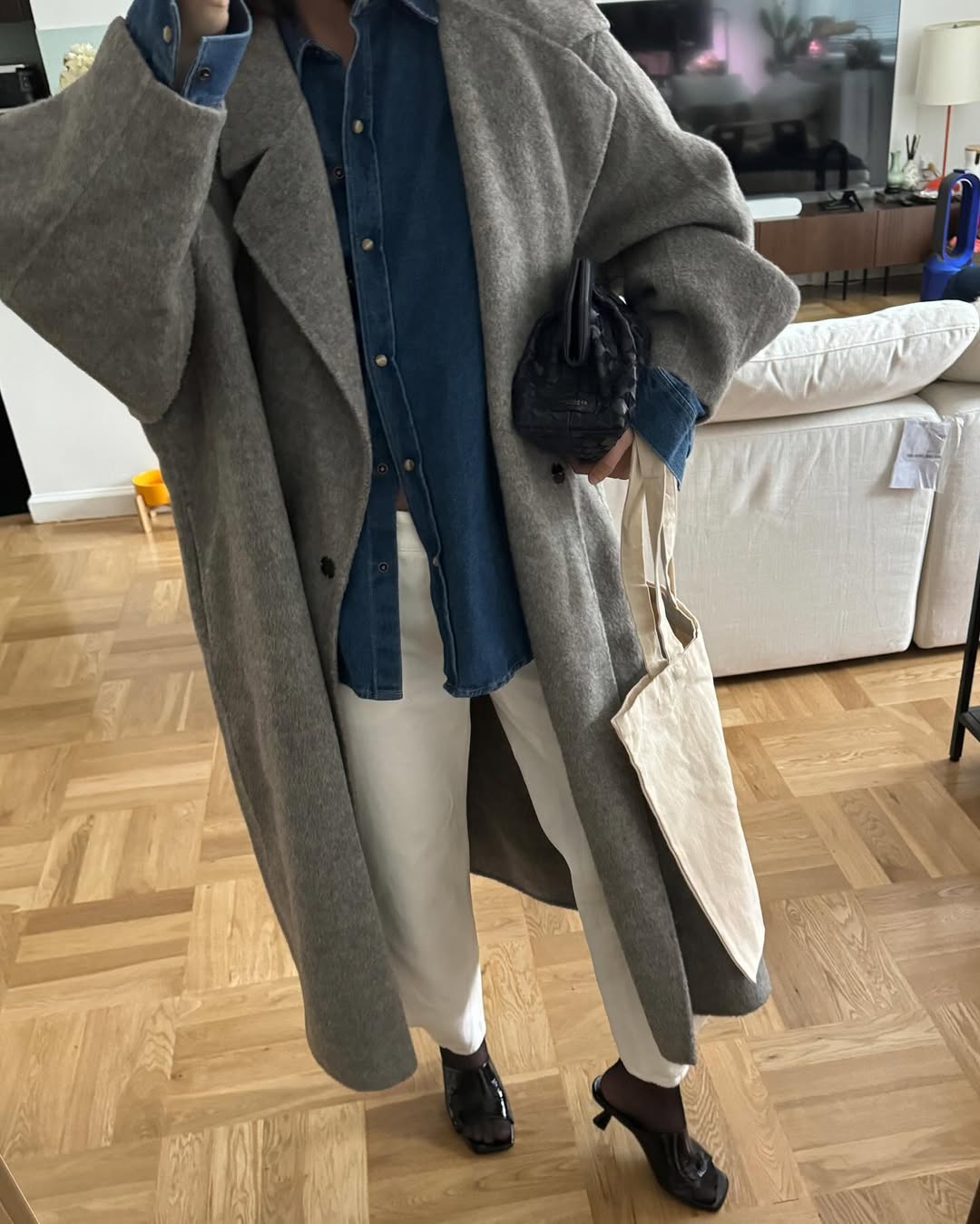 Róhe - Ezra oversized double-breasted wool-blend coat | Plush
