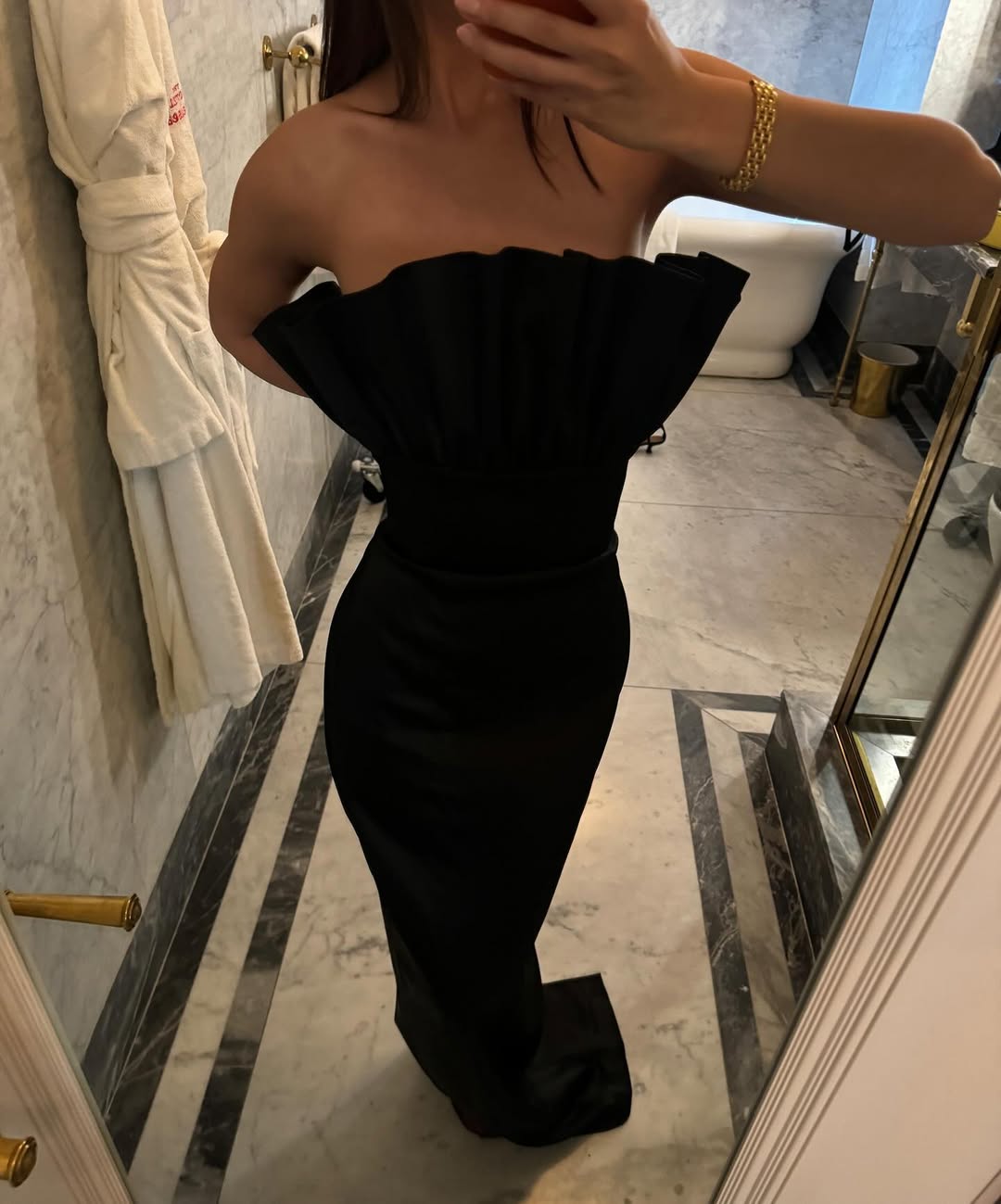 mini black dress off shoulder Angèle black off-shoulder knitted mini dress main image 0
