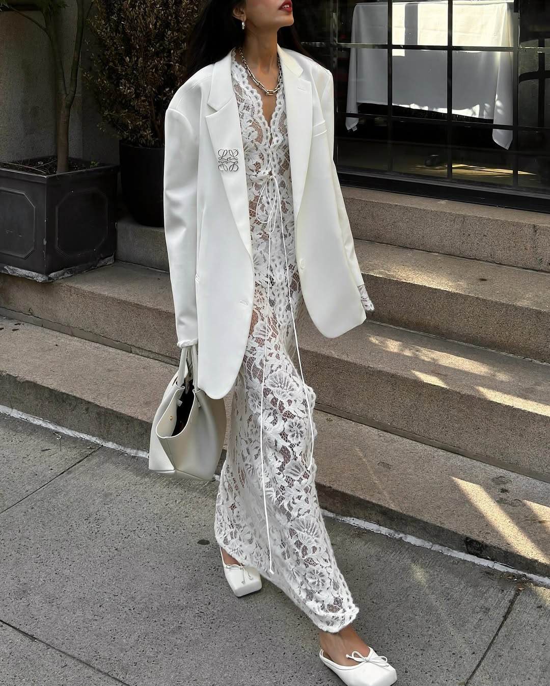 THE ATTICO - Cotton crochet wrap dress | Plush