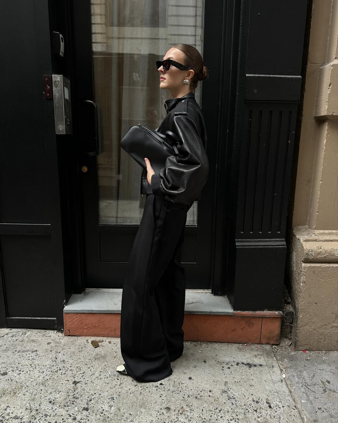 ANINE BING ライダースジャケット ANINE BING - Julie Jacket - Black Leather | Plush