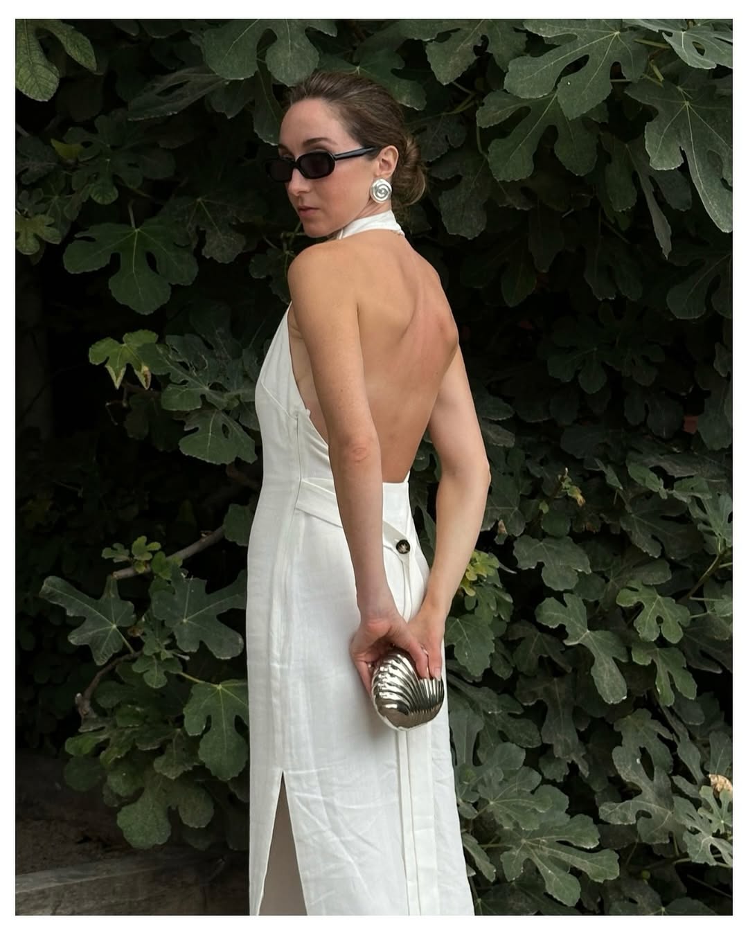 SIR. - Noemi ruched linen halterneck mini dress | Plush