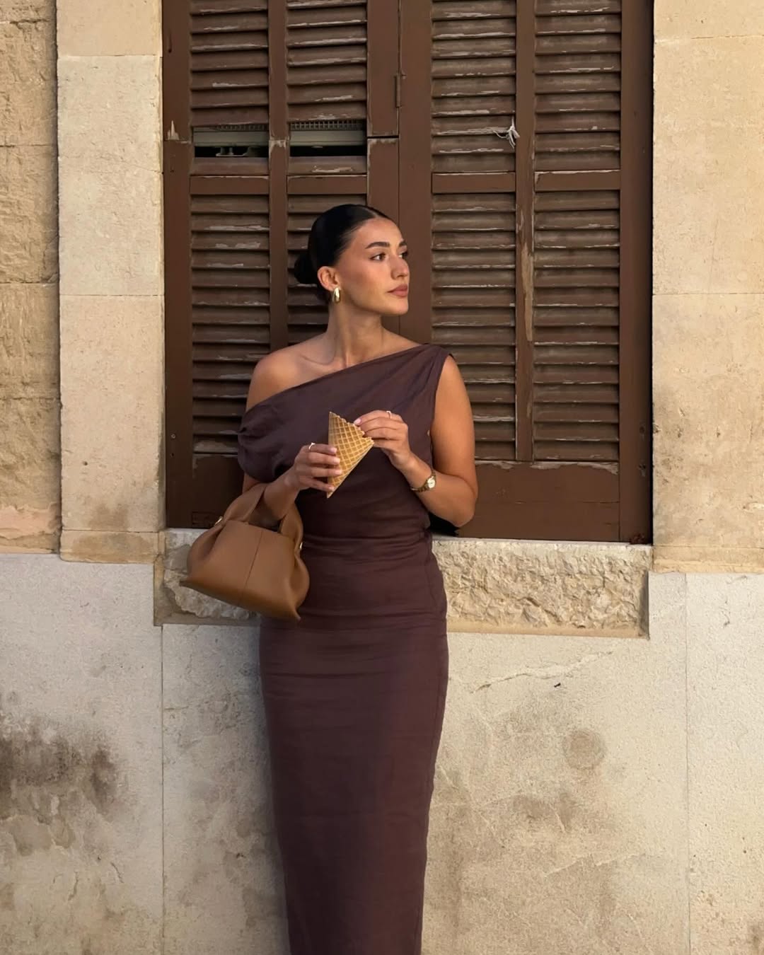 t*l様 Solace ソレイスロンドン ワンショルダー 片袖 ワンピース UK Solace London - Orla one-shoulder gathered satin-twill midi dress