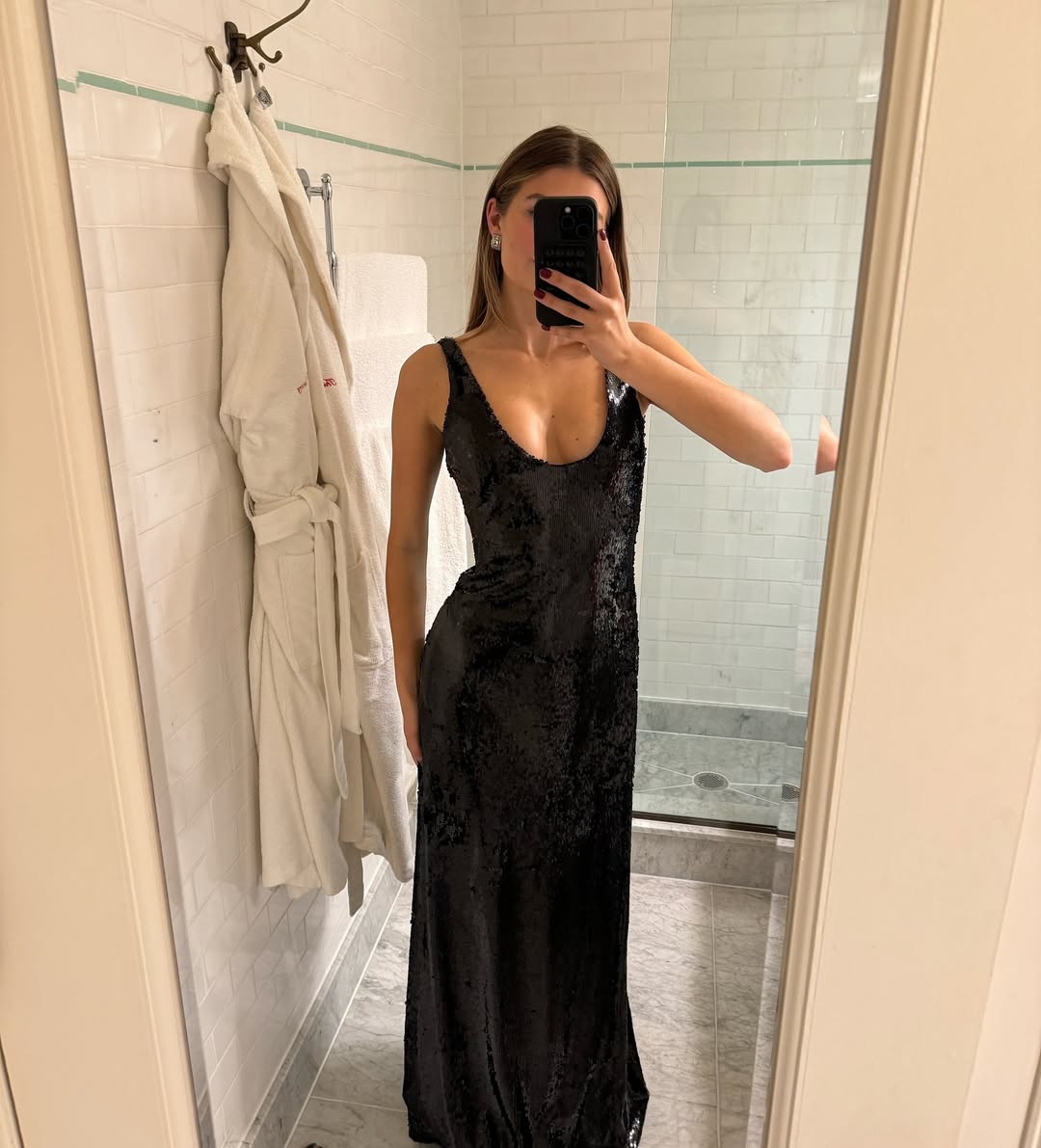 Fleur du Mal - Sequin Knit Corset Midi Dress | Plush