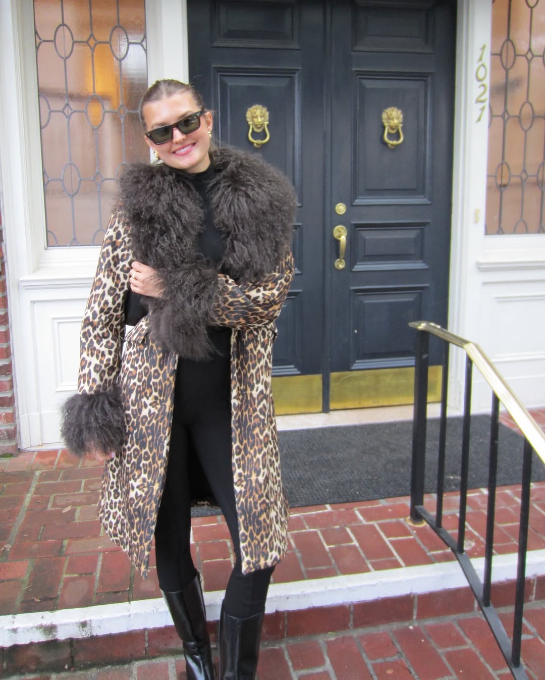 Valentino - Faux fur-trimmed belted wool-blend tweed coat | Plush