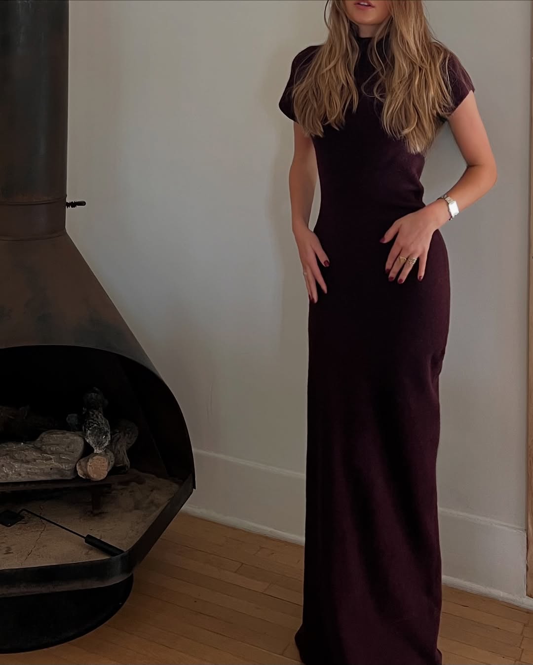 white christmas dresses STAUD, Camilla Maxi Dress in Black, Size XL main image 0